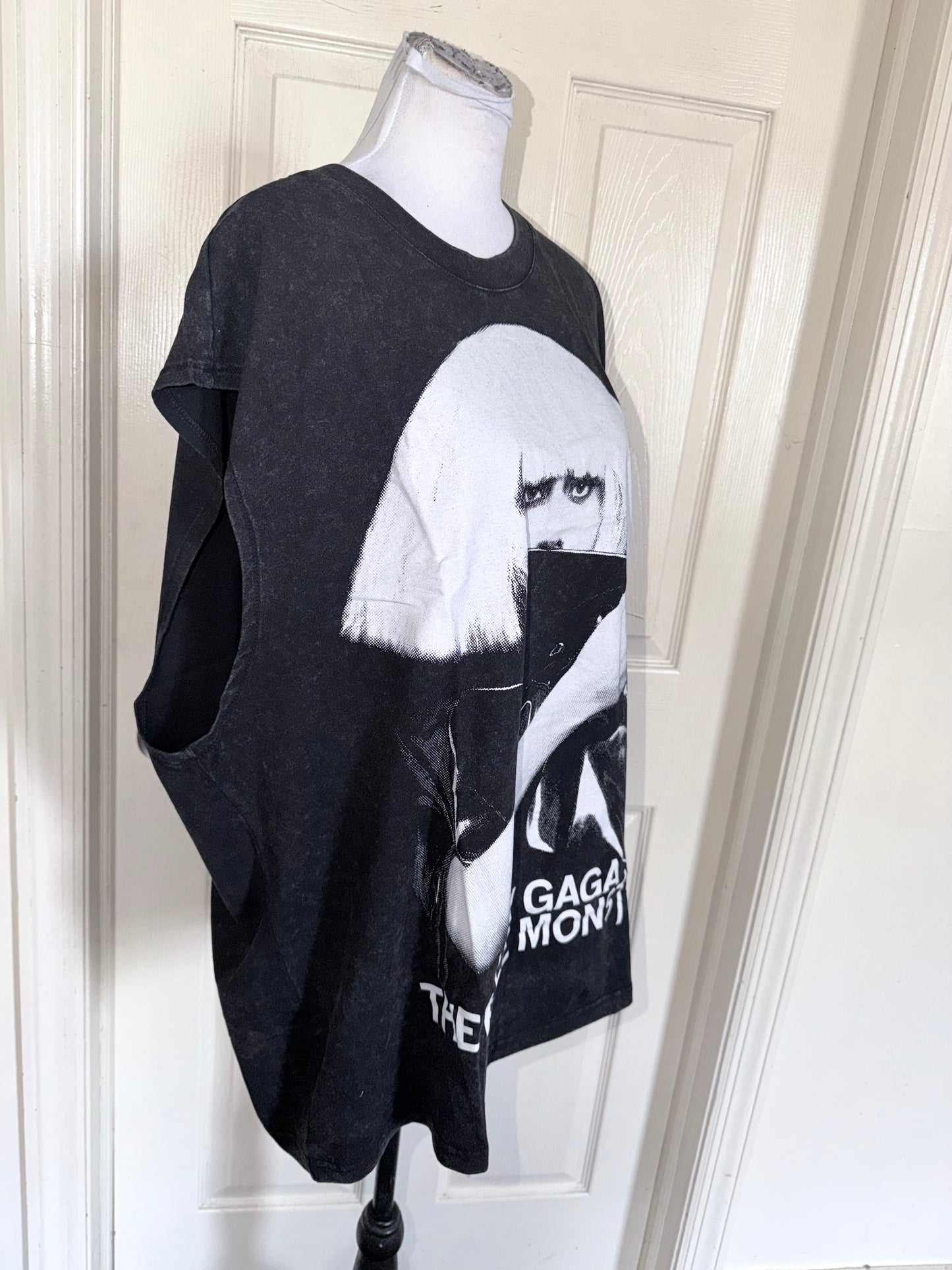 Lady Gaga Oversized Distressed Tank