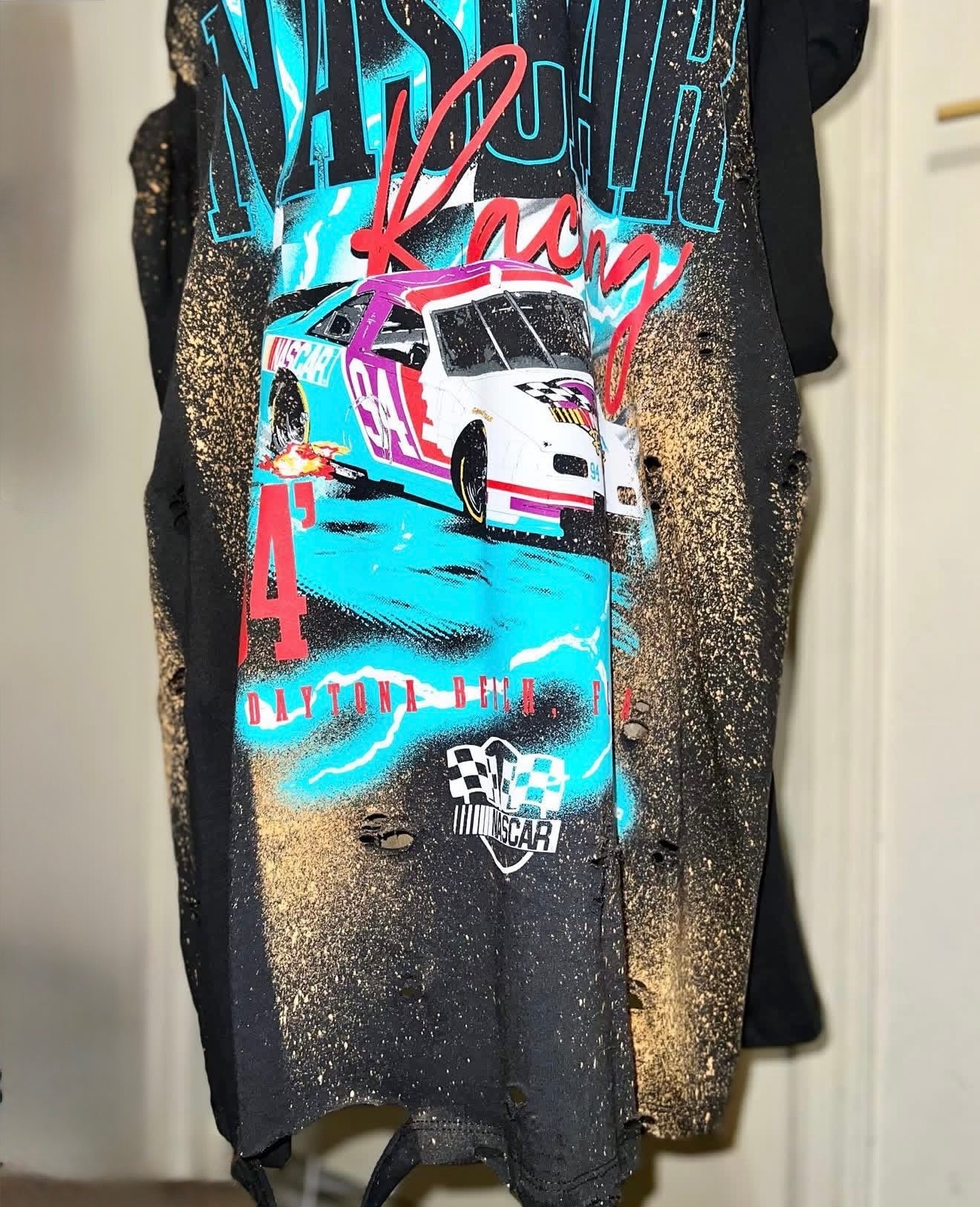 NASCAR Oversized Distressed Tee