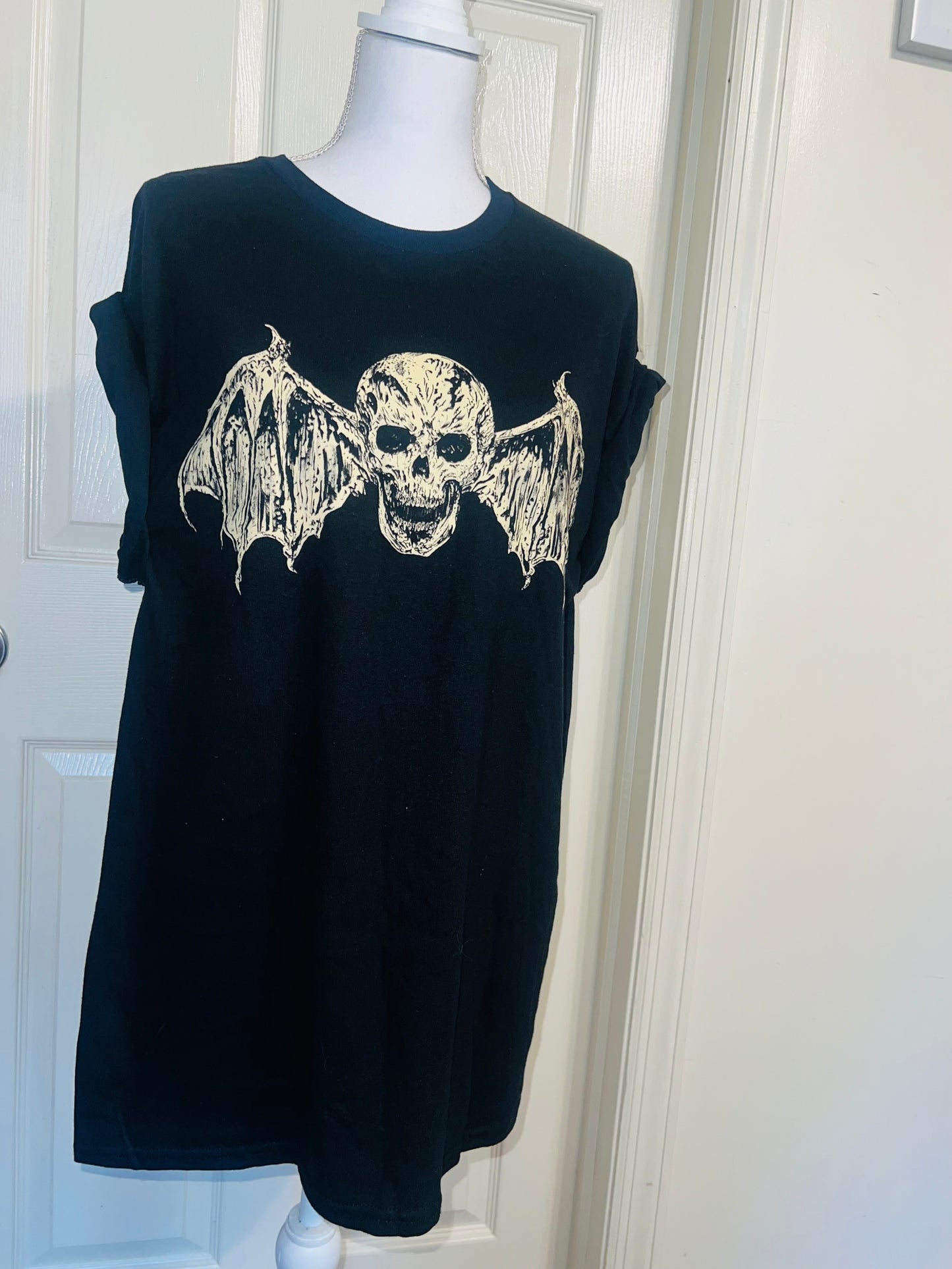 Avenged Sevenfold Double Sided Oversized Distressed Tee