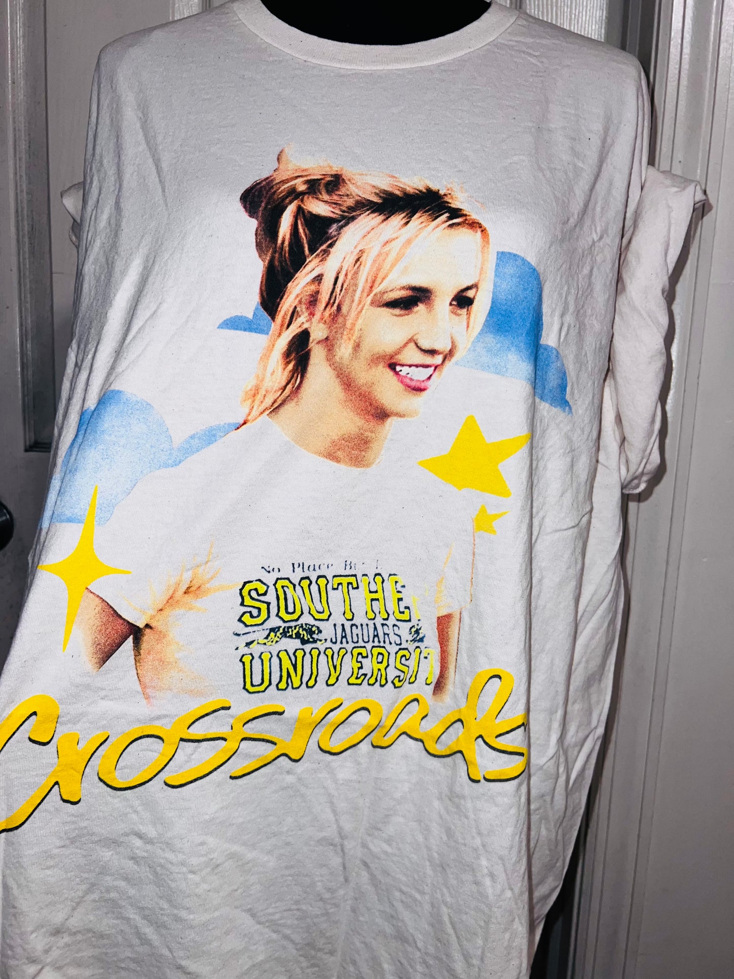 Crossroads Britney Oversized Distressed Tee