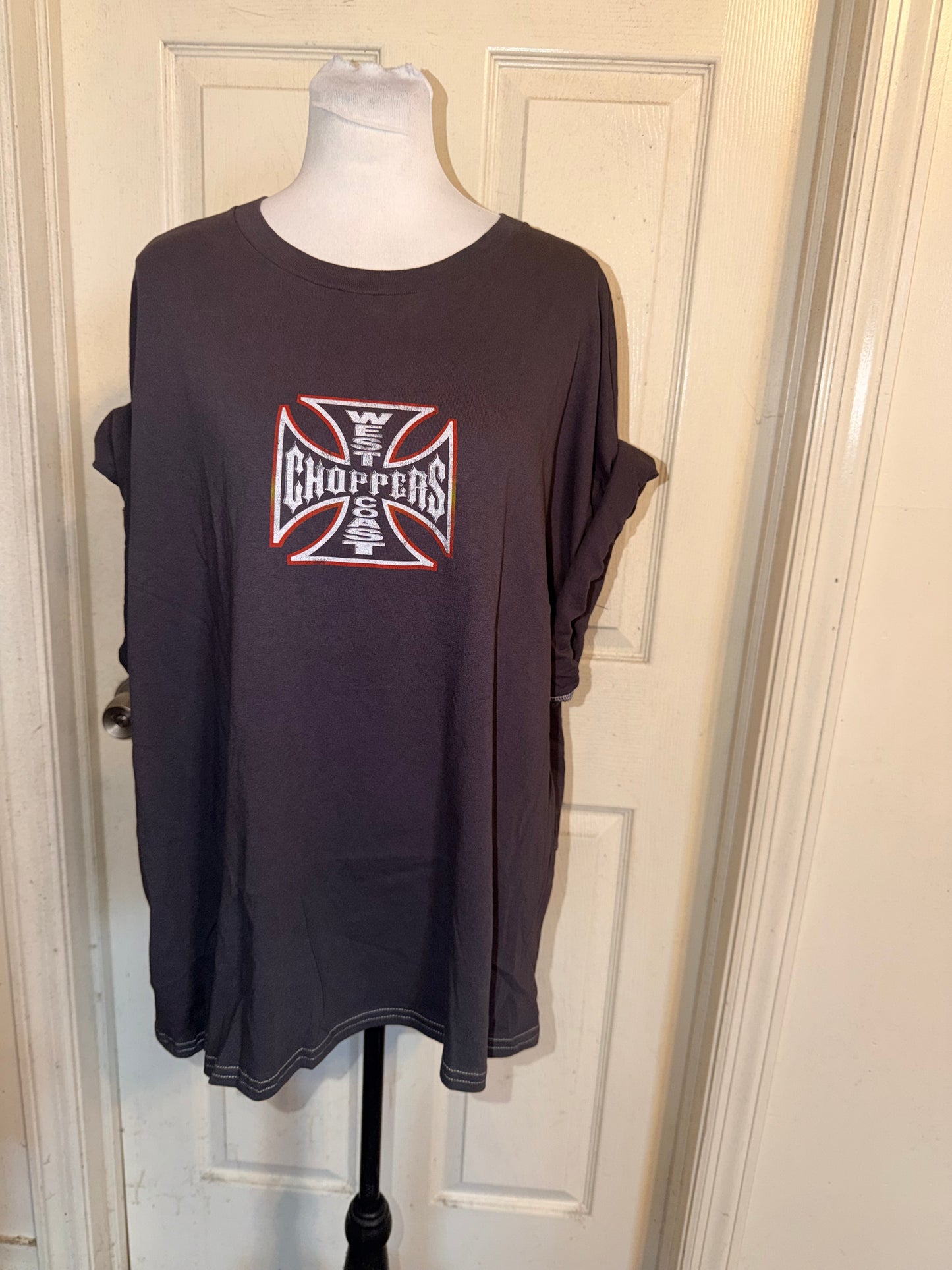 West Coast Choppers Double Sided Oversized Distressed Tre