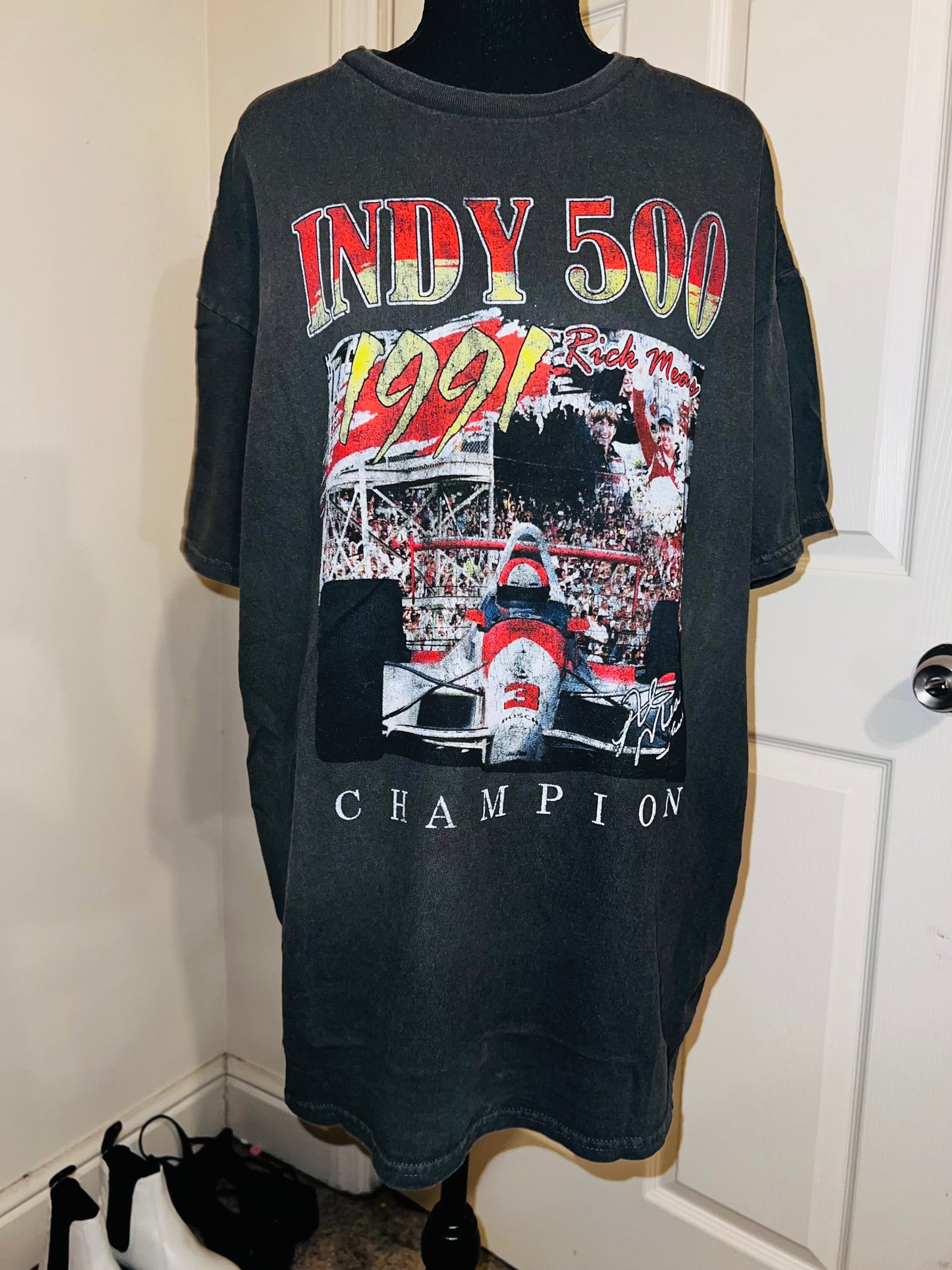 Indy 500 Oversized Distressed Tee