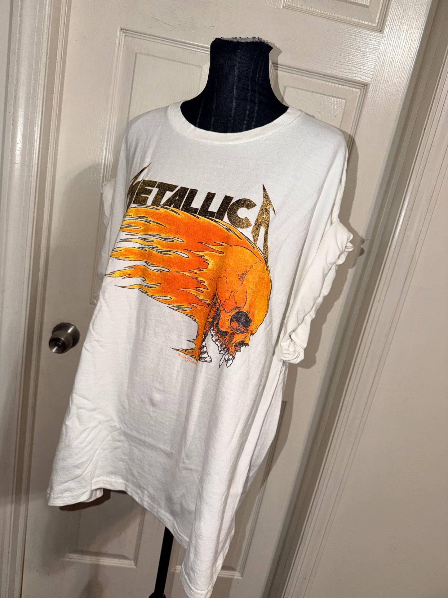 Metallica Double Sided Oversized Distressed Tee