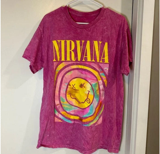 Nirvana Oversized Distressed Tee