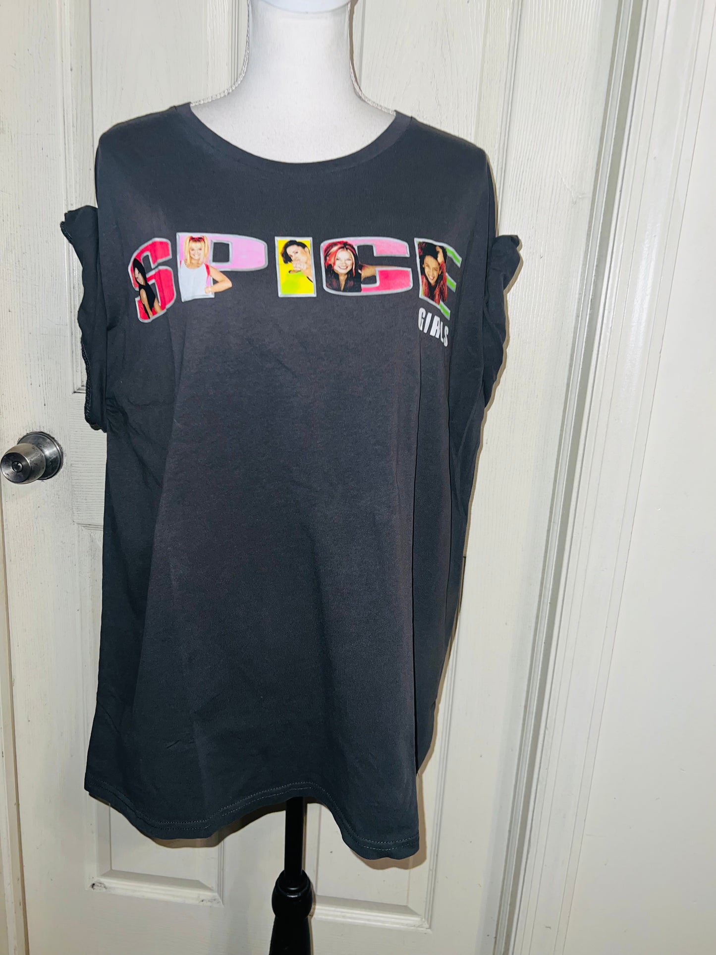 Spice Girls Oversized Distressed Tee