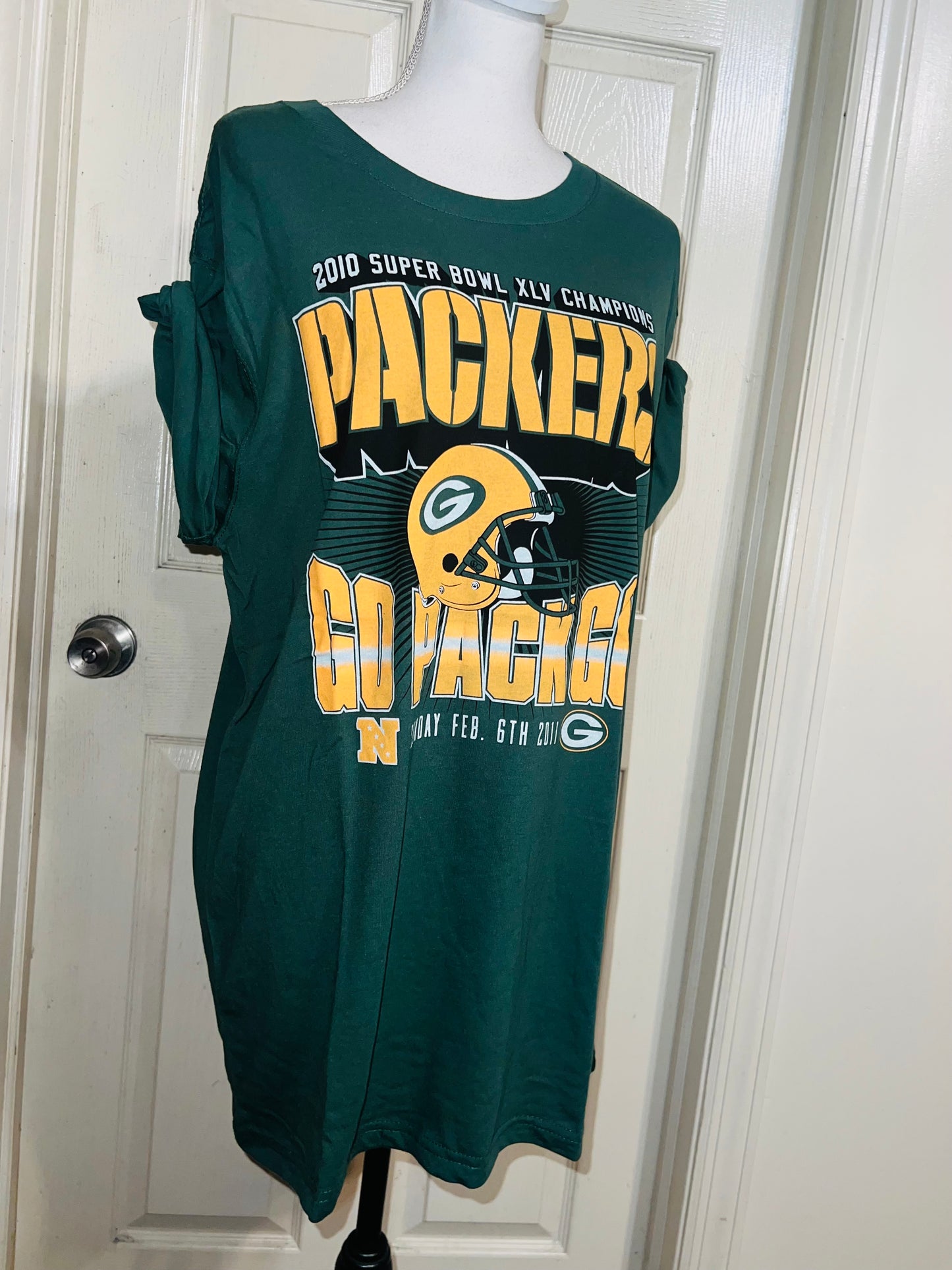 Green Bay Packers Oversized Distressed Tee