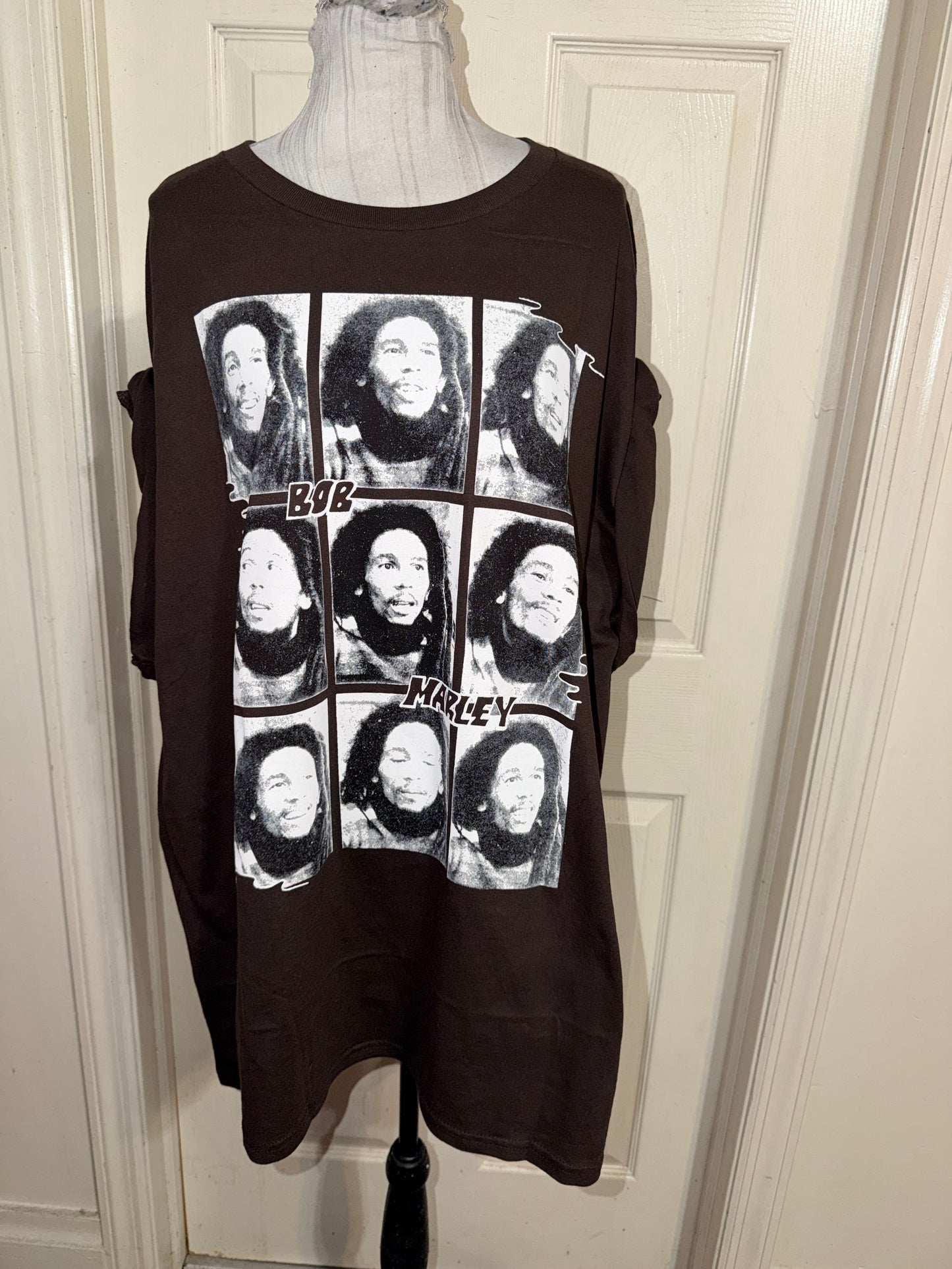 Bob Marley Oversized Distressed Tee