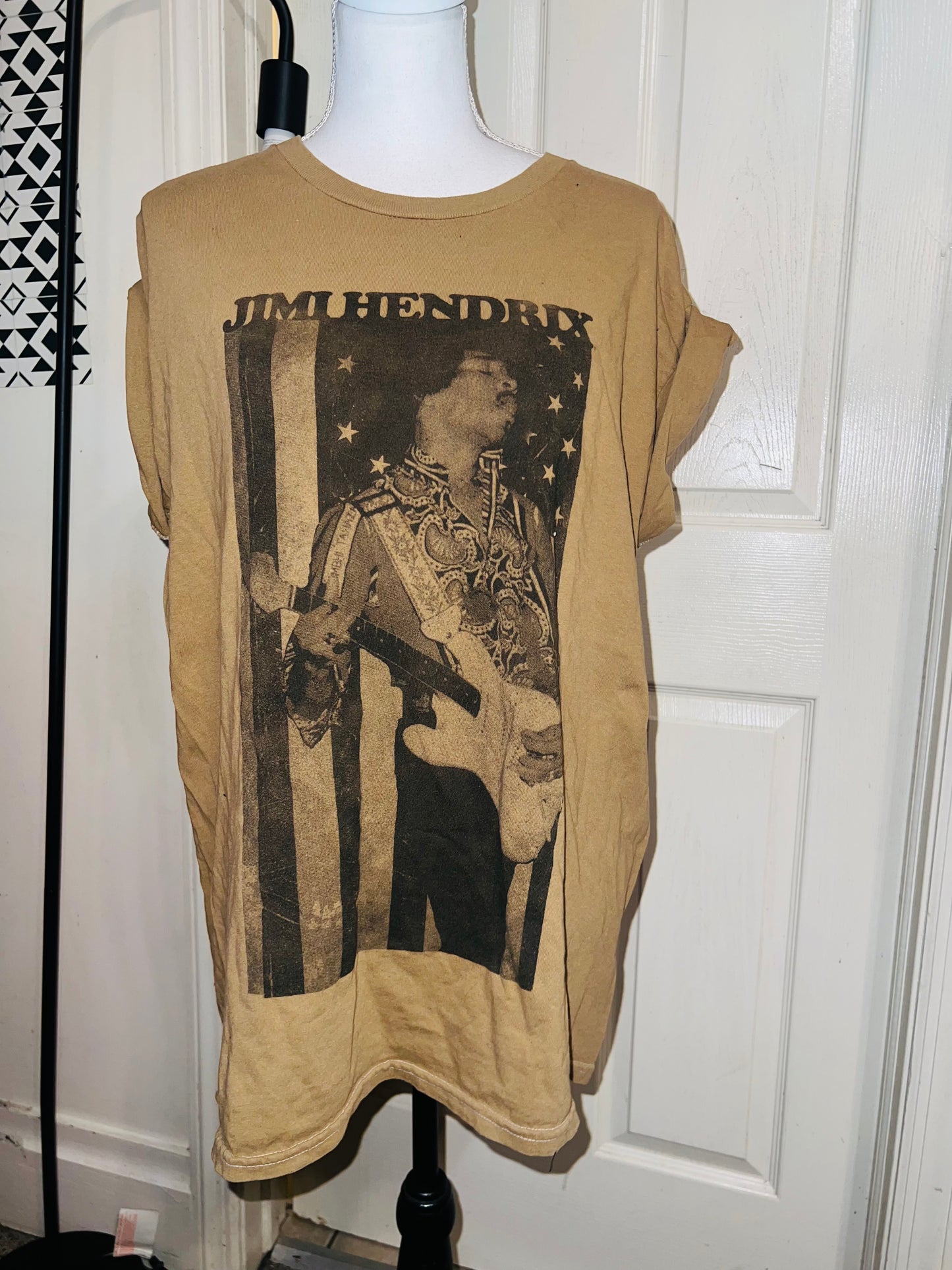 Jimi Hendrix Oversized Distressed Tee