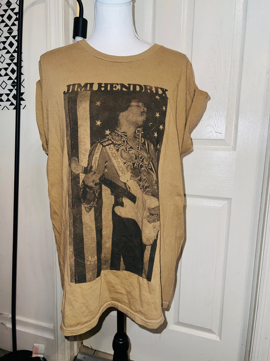 Jimi Hendrix Oversized Distressed Tee