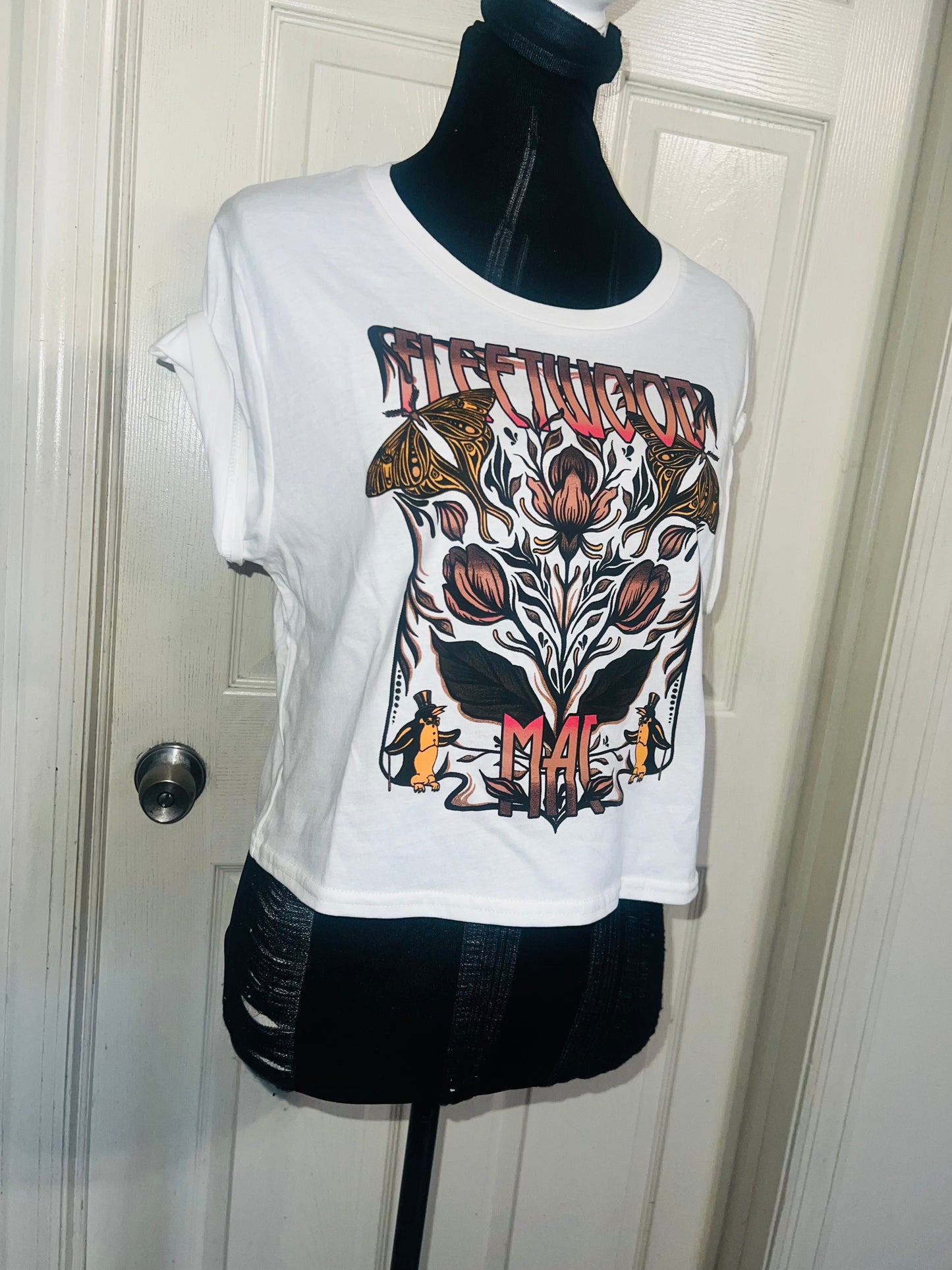 Fleetwood Mac Distressed Baby Tee