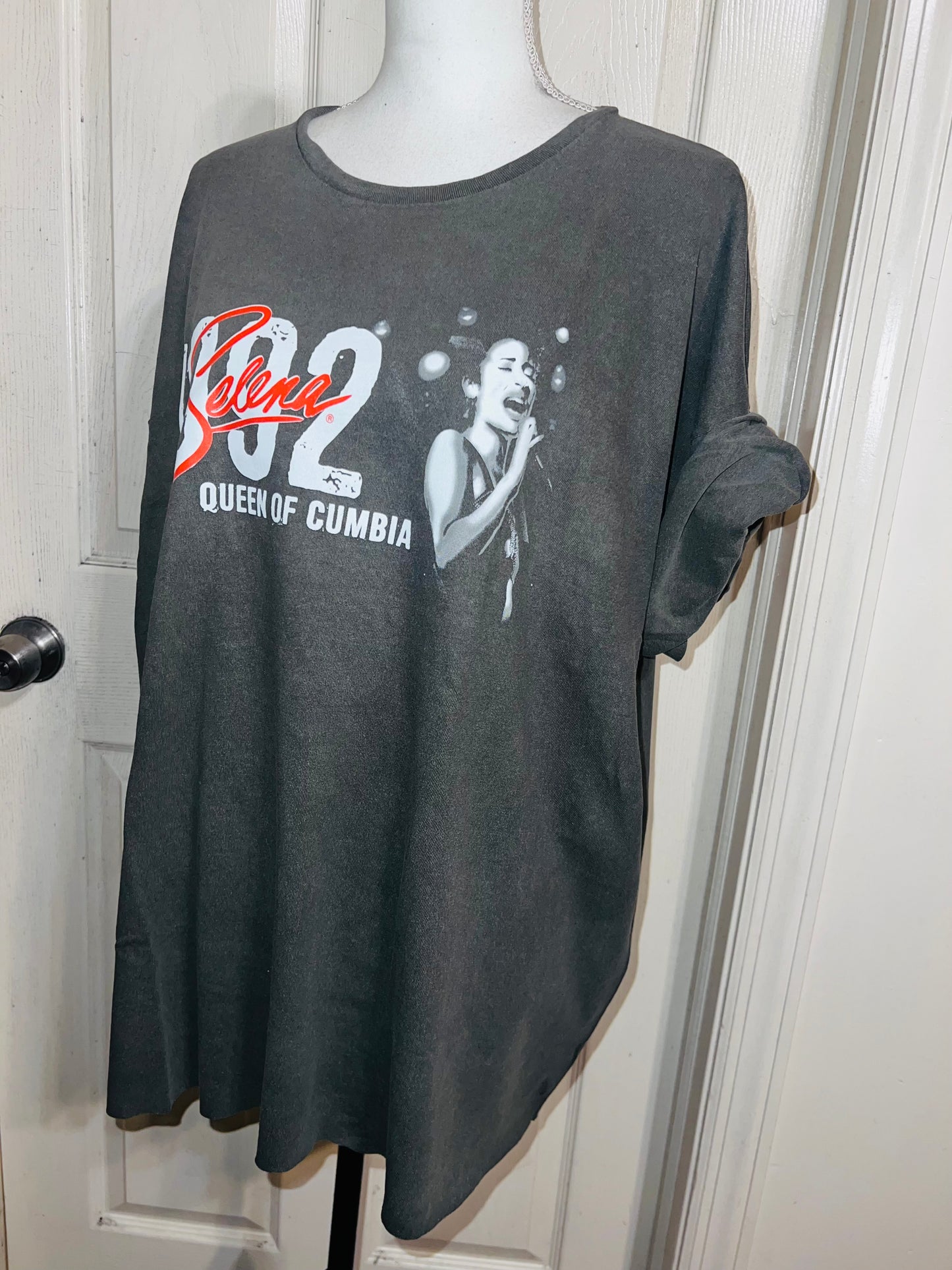 Selena Double Sided Oversized Distressed Tee