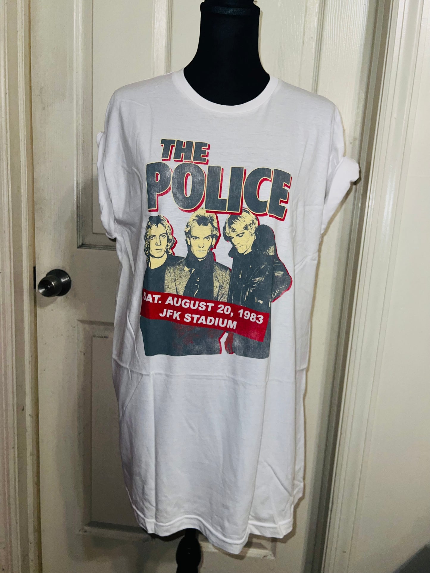 The Police Oversized Distressed T-Shirt