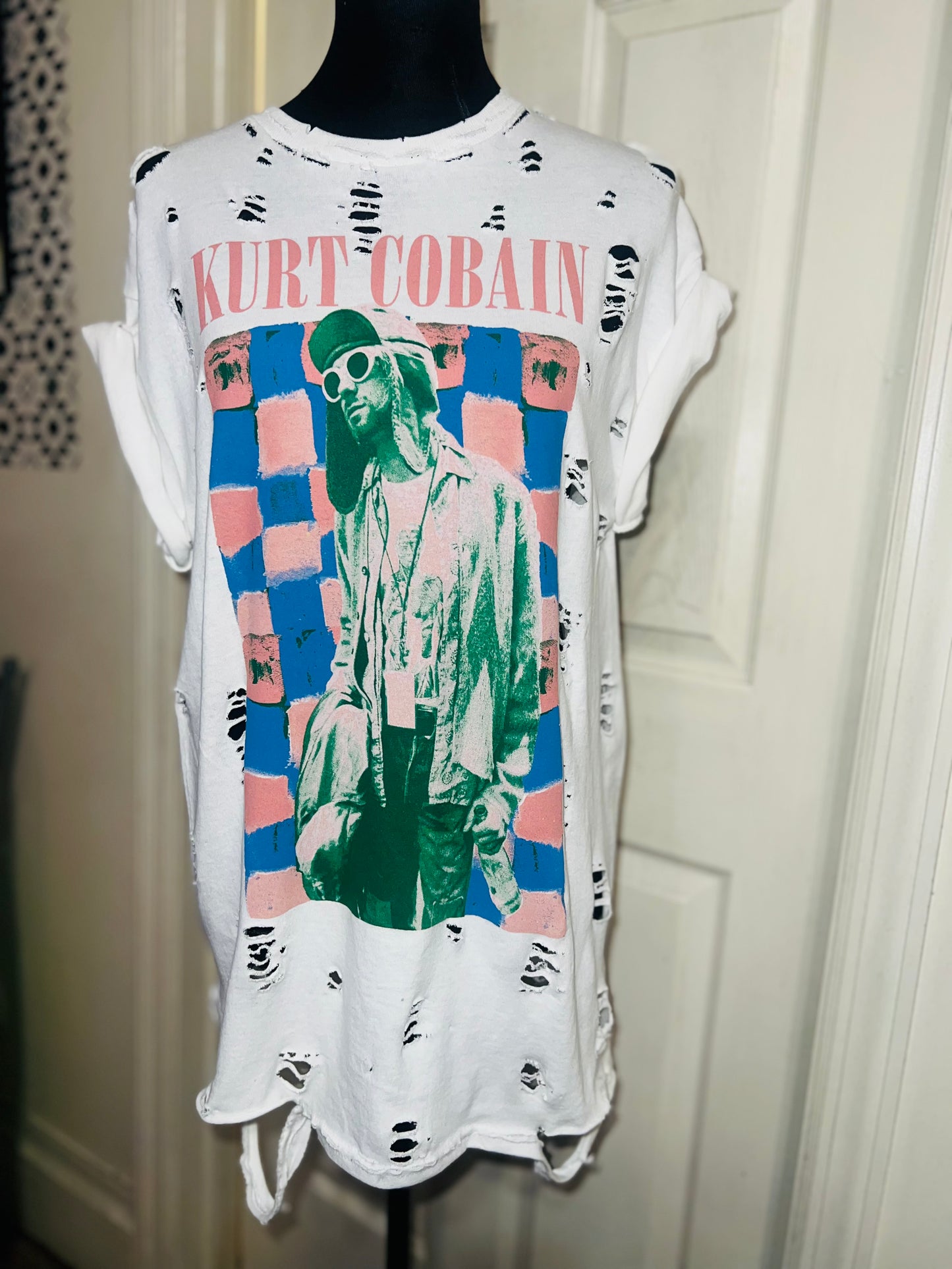 Kurt Cobain Oversized Distressed Tee