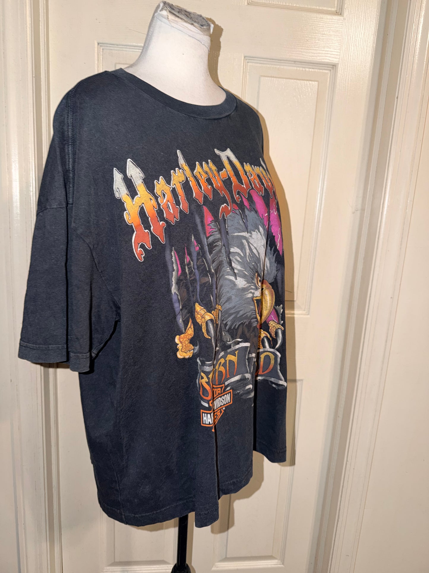 Harley Davidson Oversized Distressed Tee