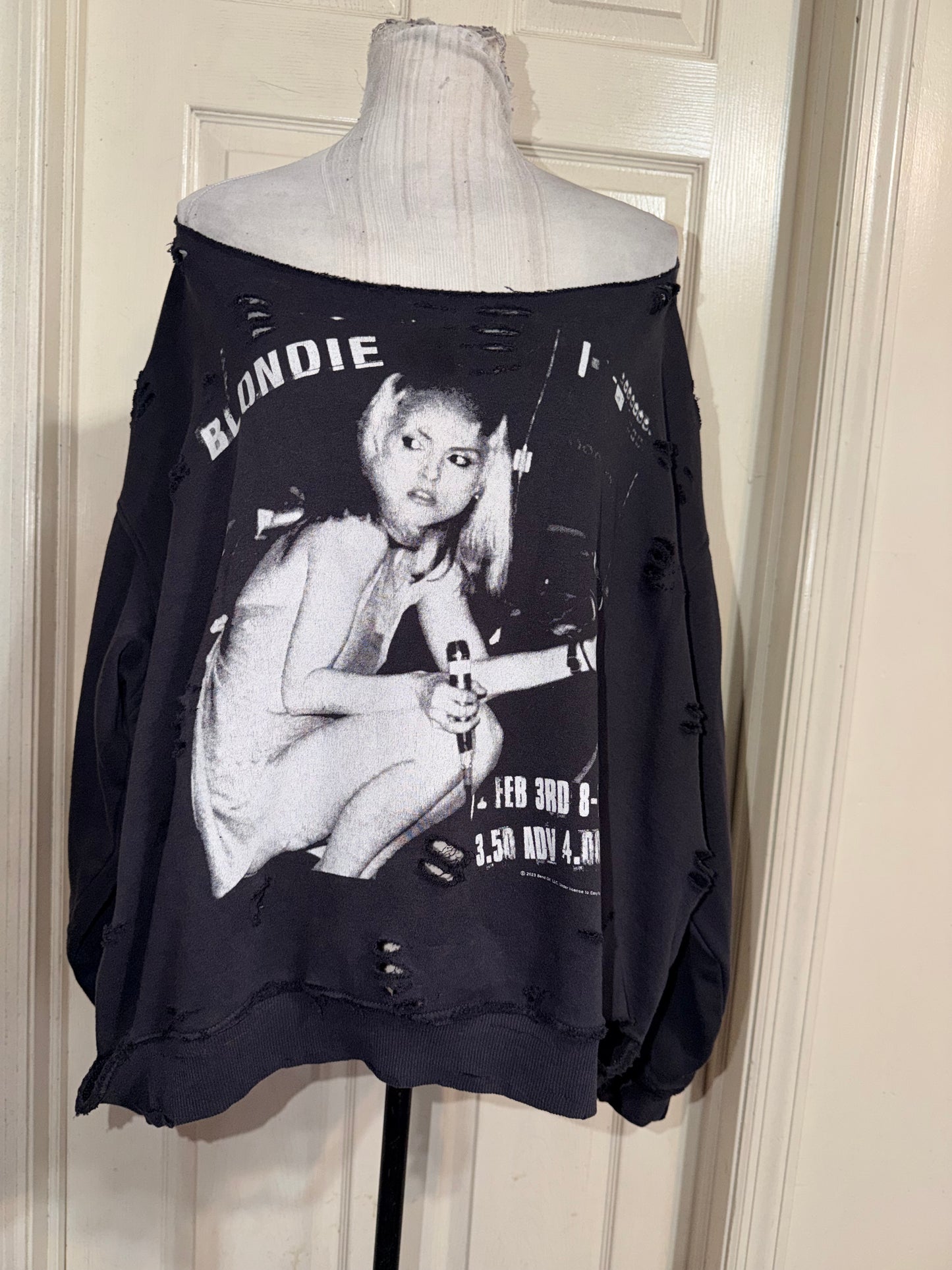 Blondie Oversized Distressed Sweatshirt