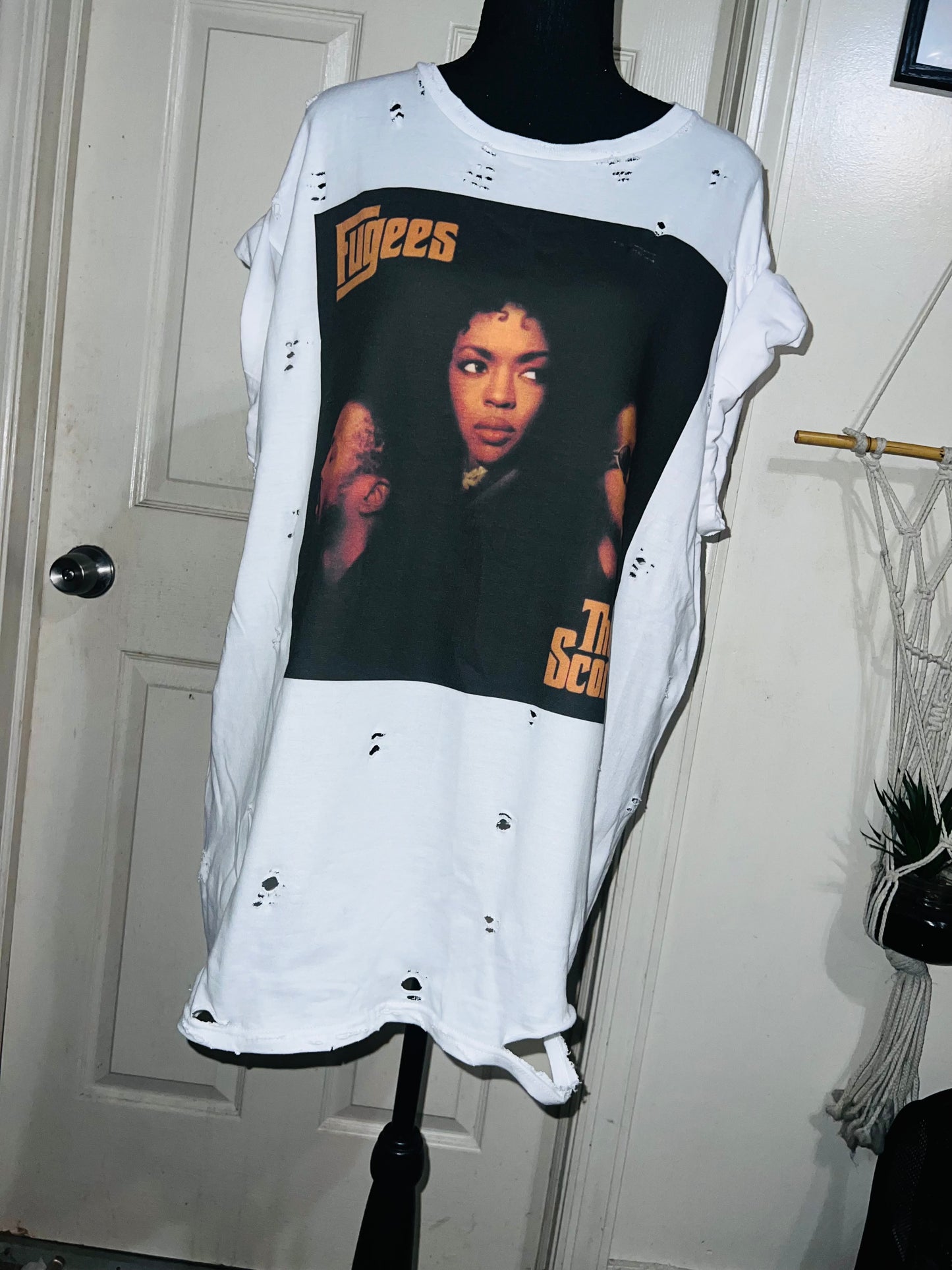 Fugees Oversized Distressed Tee