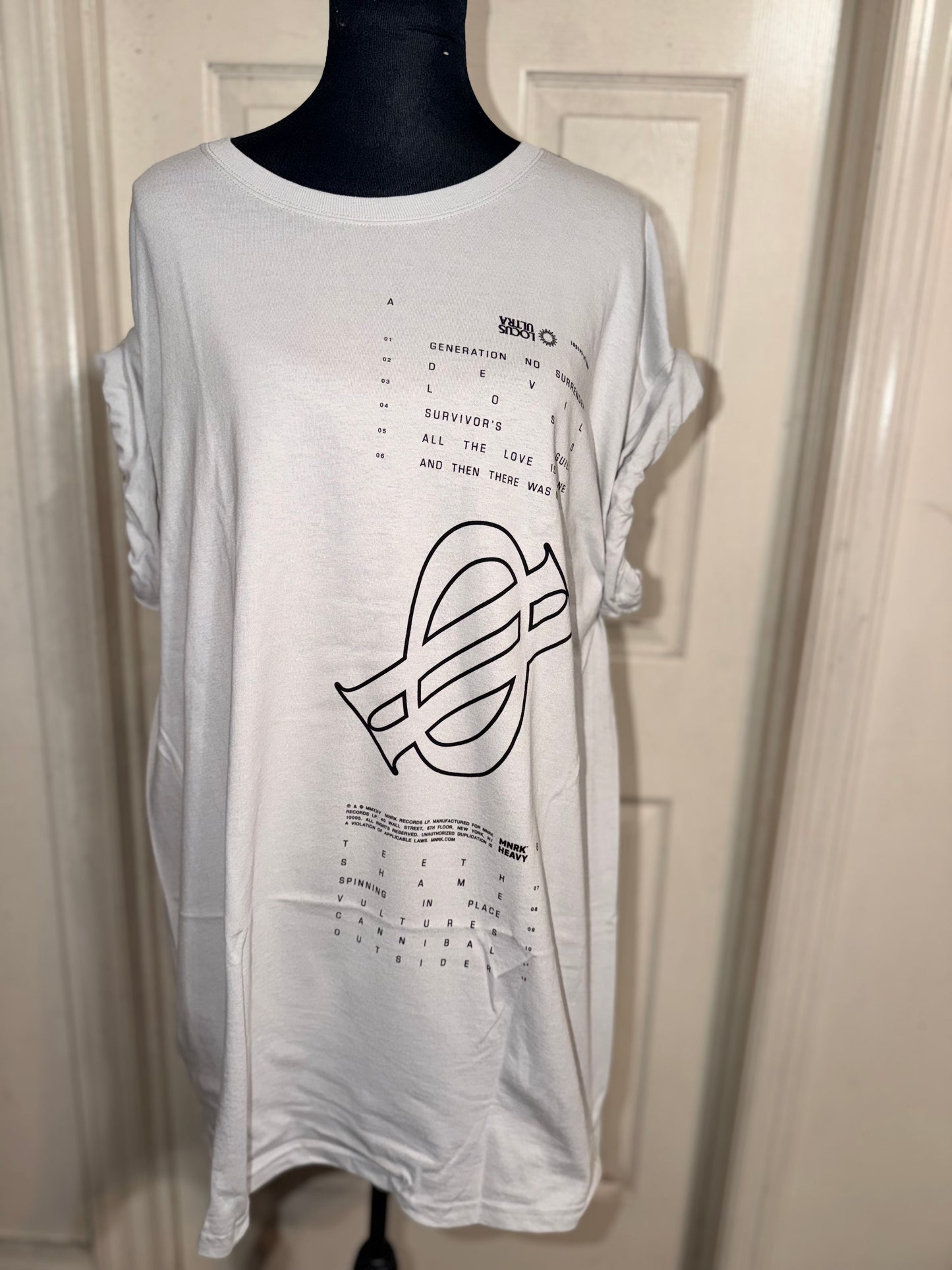 Underoath Double Sided Oversized Distressed Tee