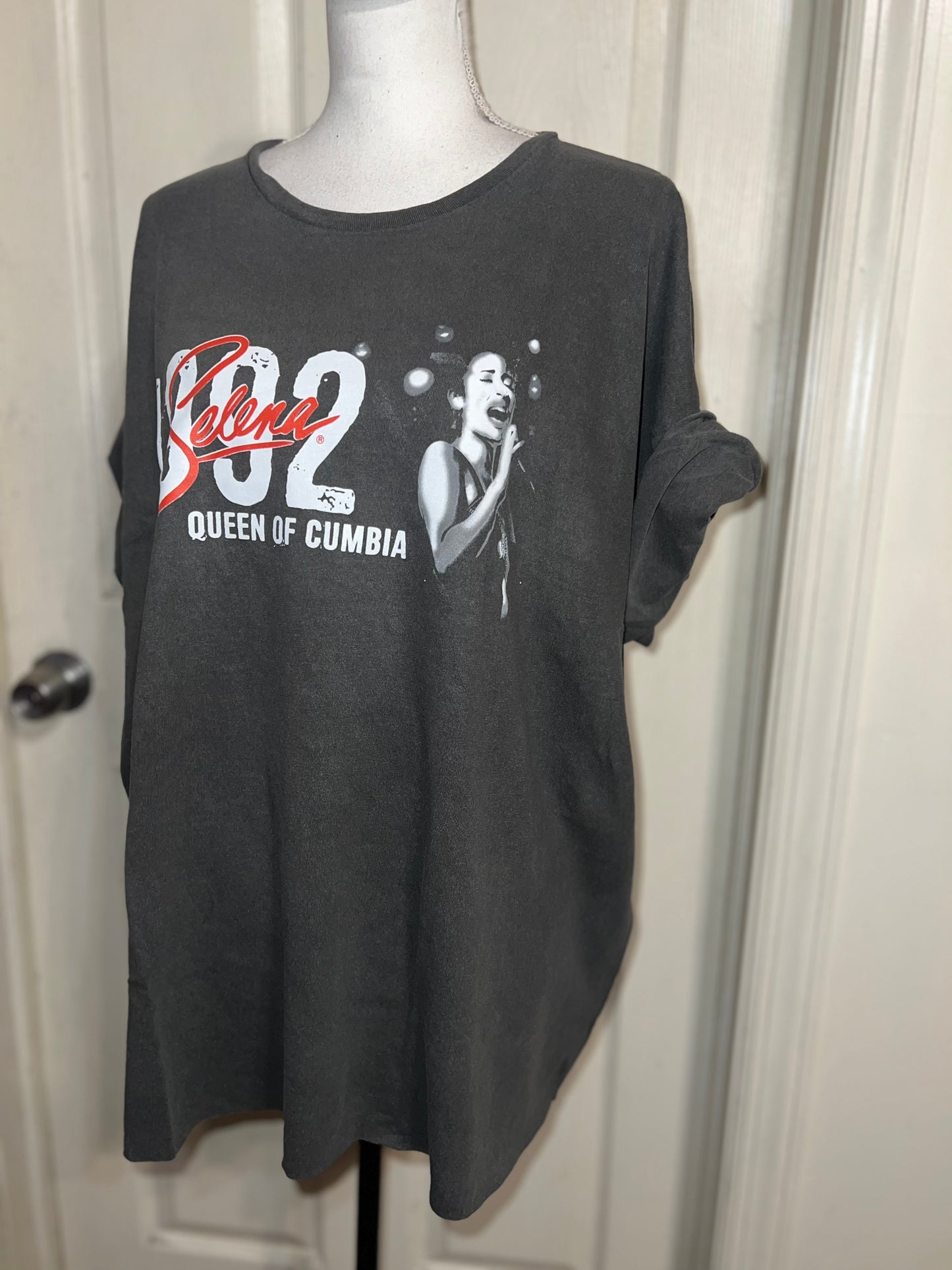 Selena Double Sided Oversized Distressed Tee