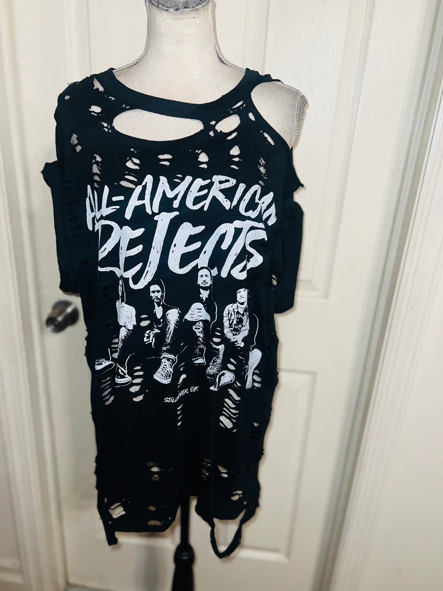 All American Rejects Oversized Distressed Tee