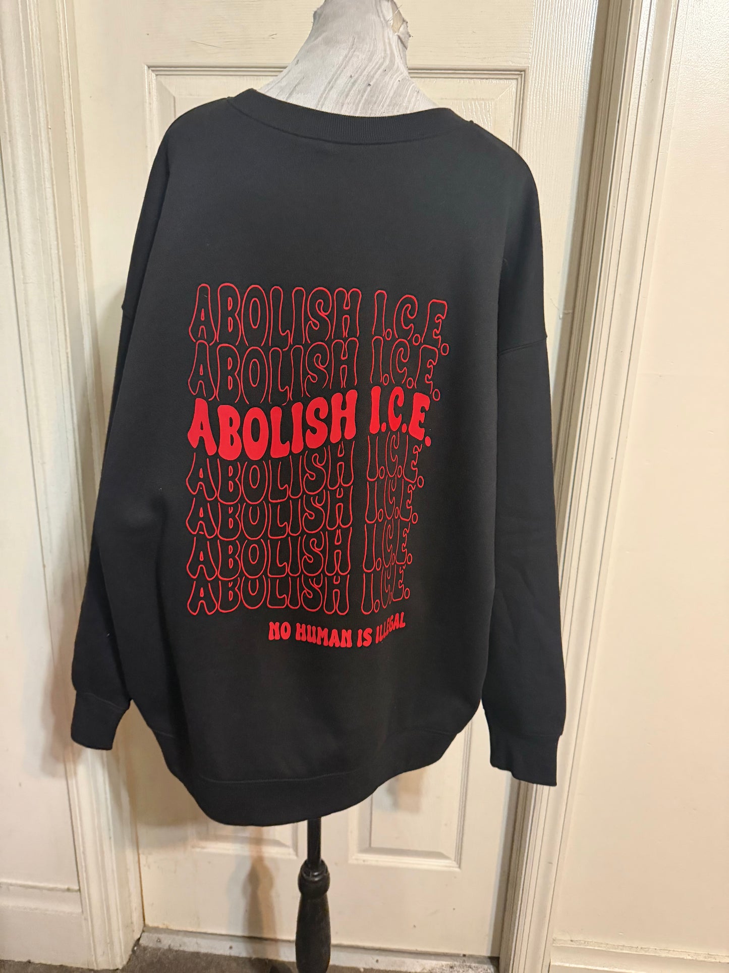 Abolish ICE Double Sided Oversized Tee or Sweatshirt