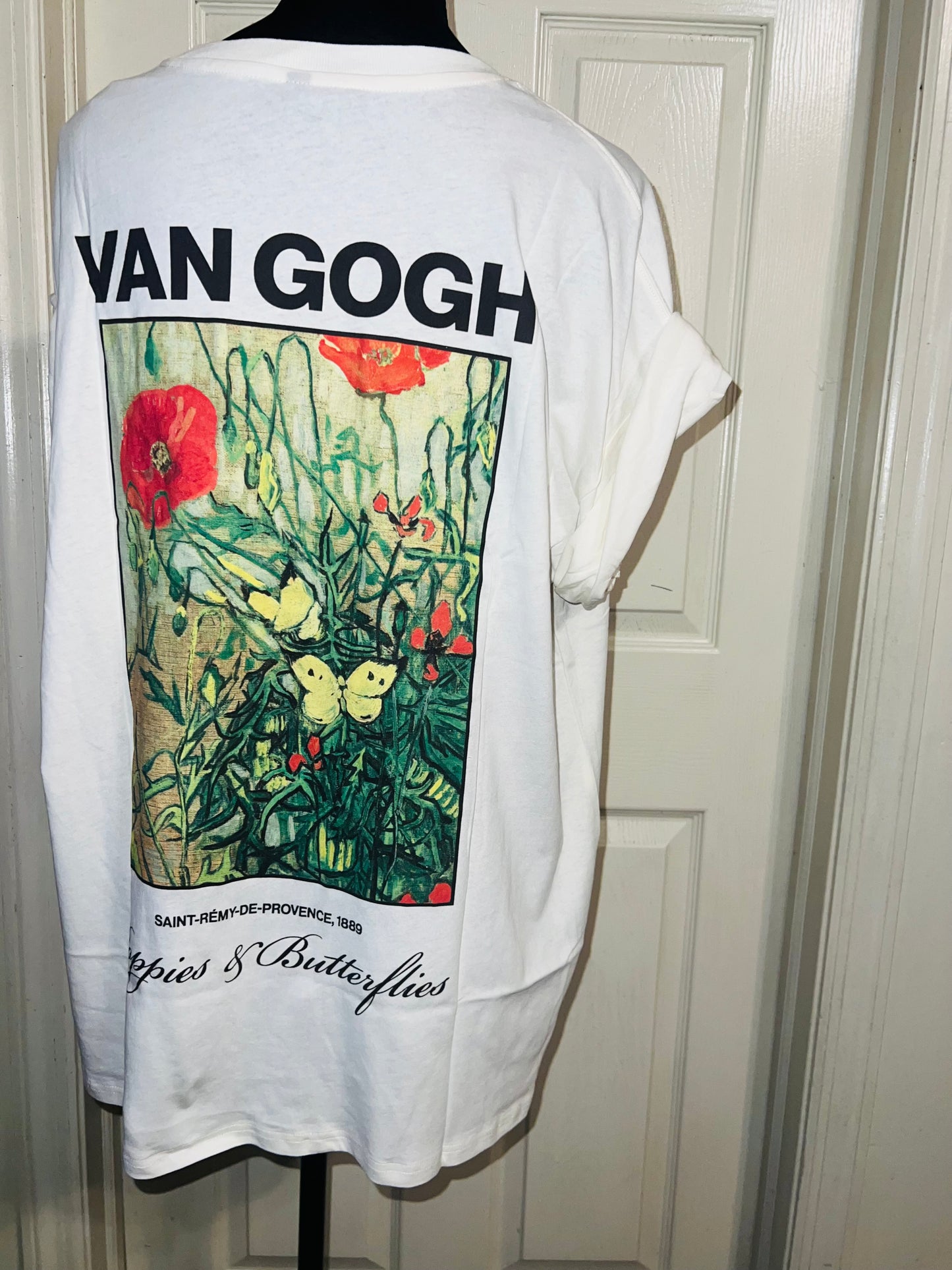 Vincent Van Gogh Double Sided Oversized Distressed Tee