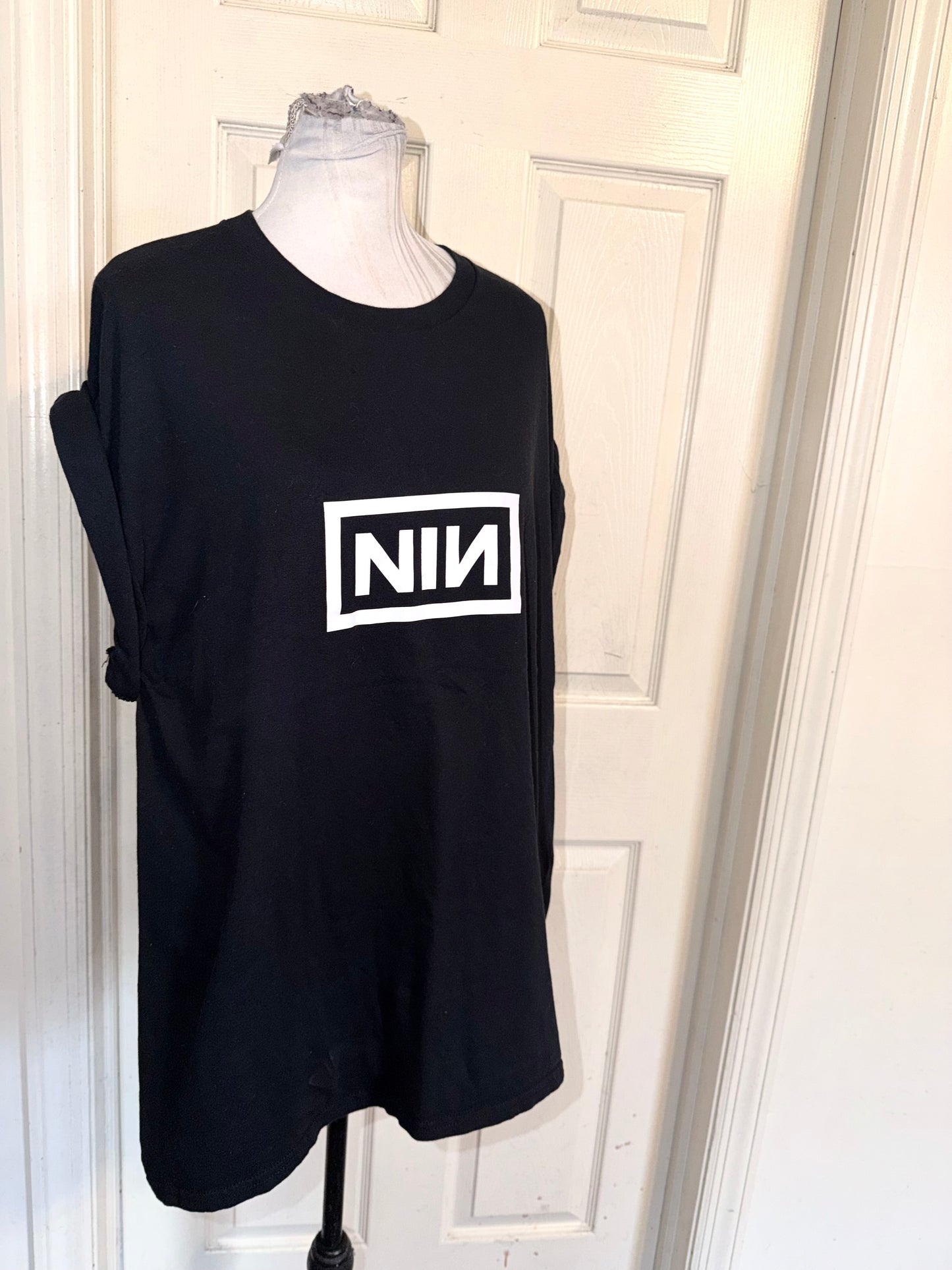 Nine Inch Nails Double Sided Oversized Distressed Tee