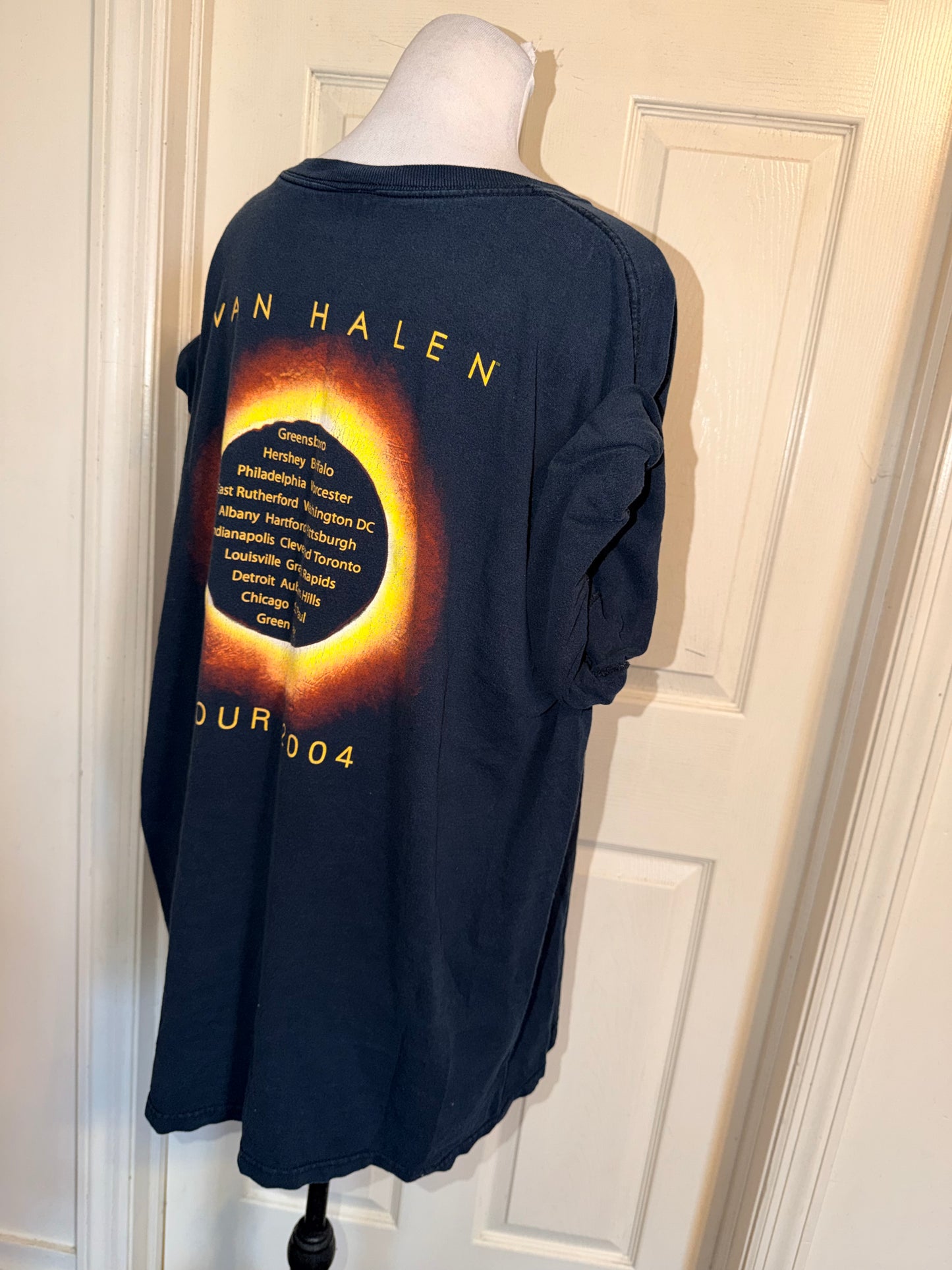 Van Halen Vintage Double Sided Oversized Distressed Tee
