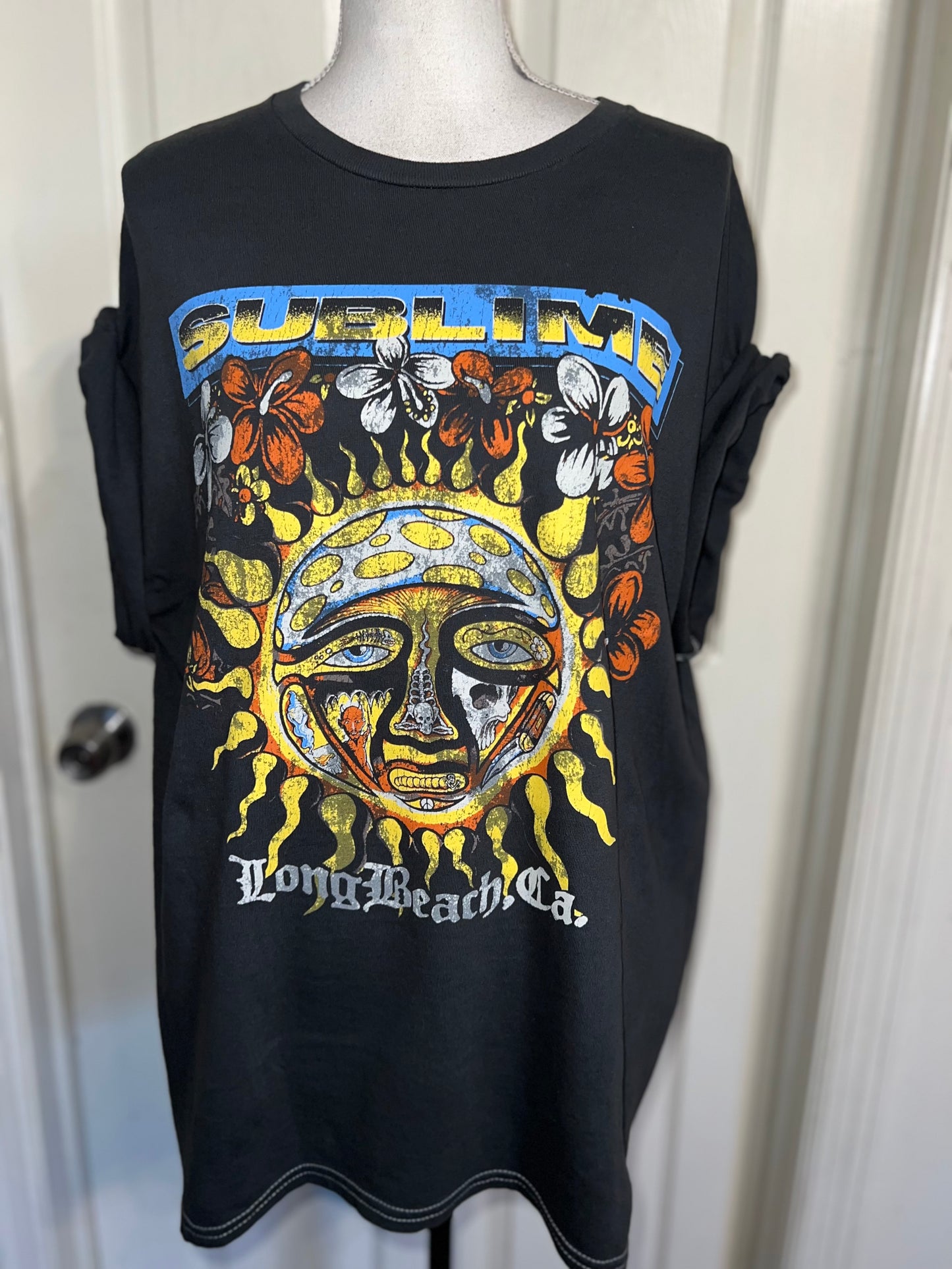 Sublime Double Sided Oversized Distressed Tee