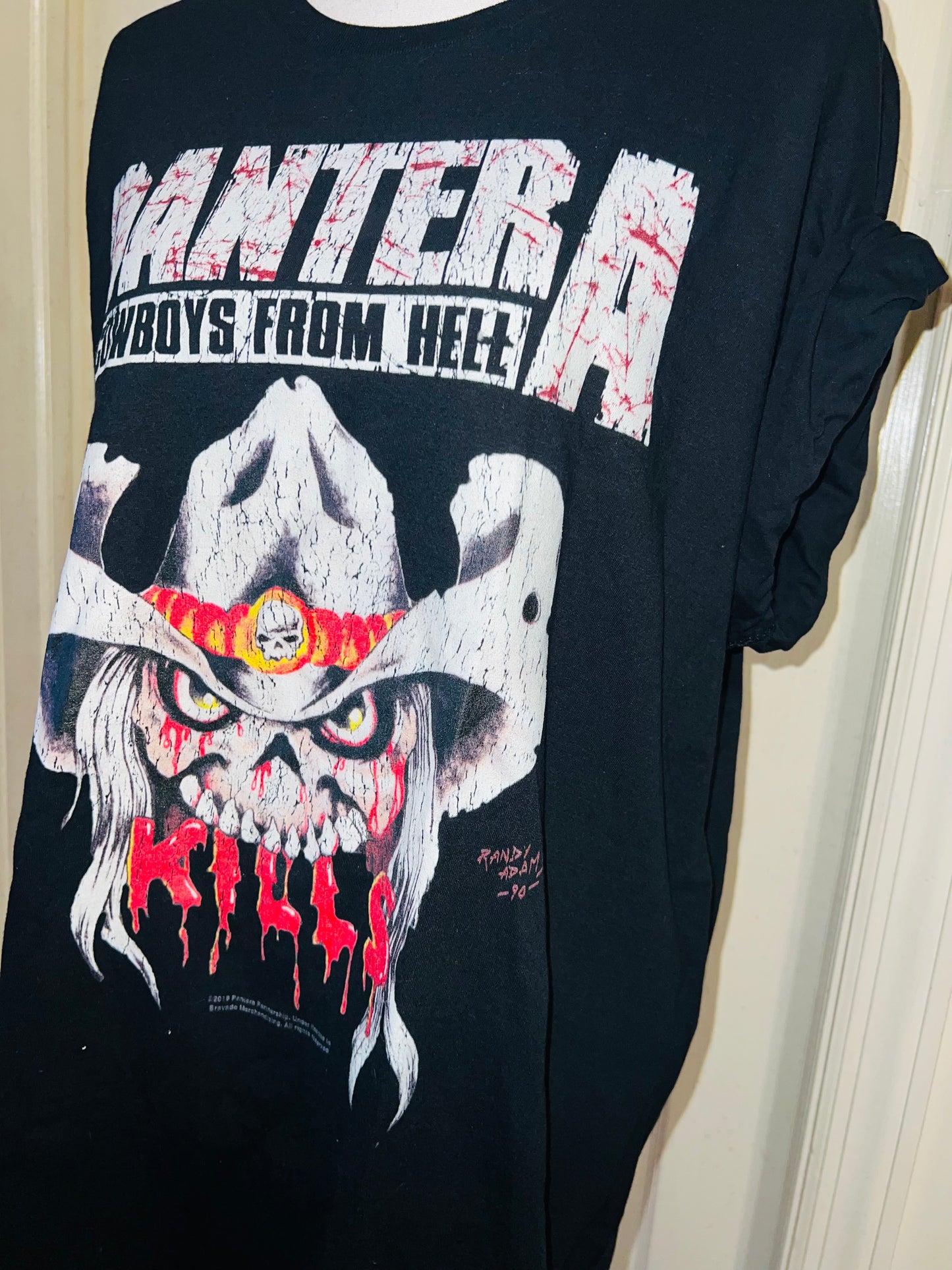 Pantera Oversized Distressed T-Shirt