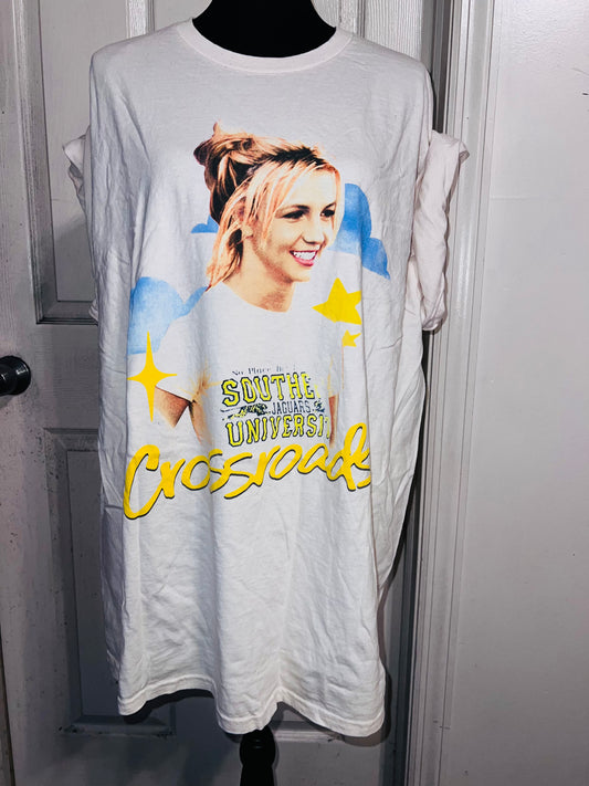 Crossroads Britney Oversized Distressed Tee