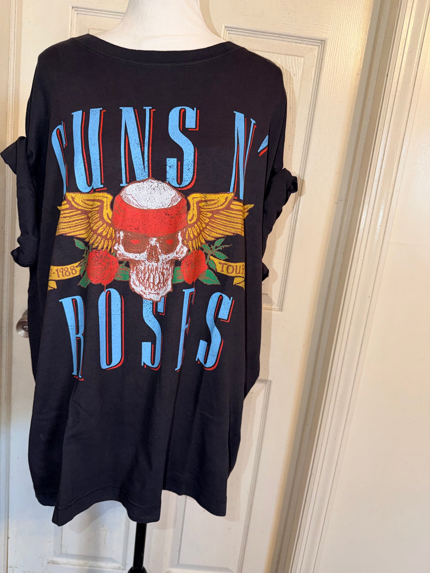 Guns N’ Roses Double Sided Oversized Distressed Tee