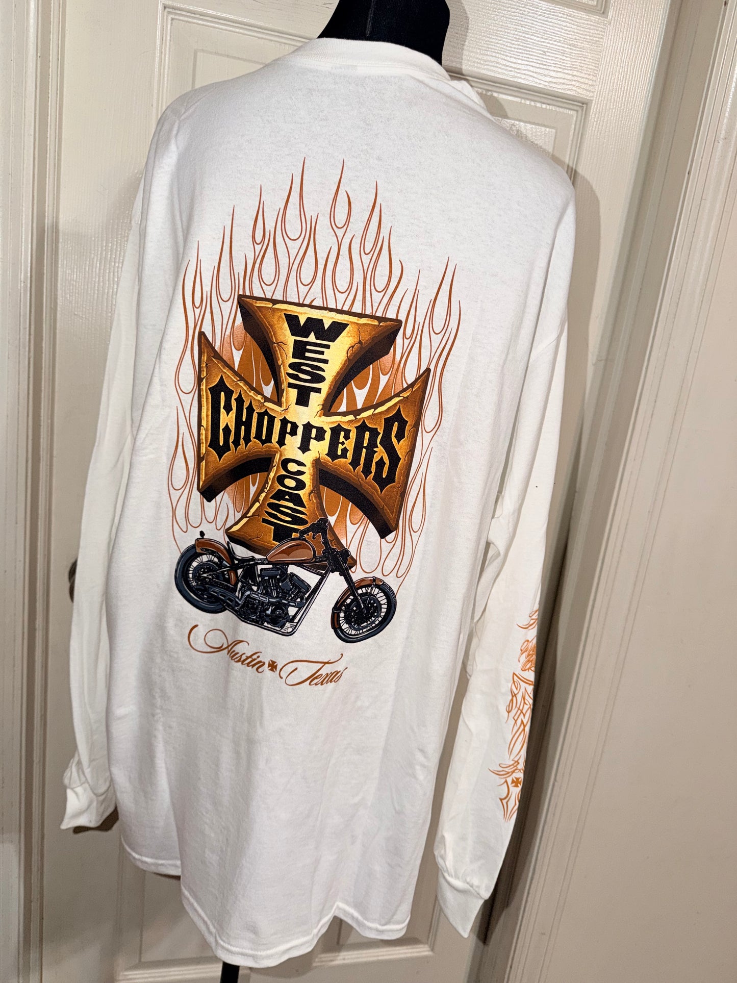 West Coast Choppers Double Sided Oversized Long Sleeve Tee