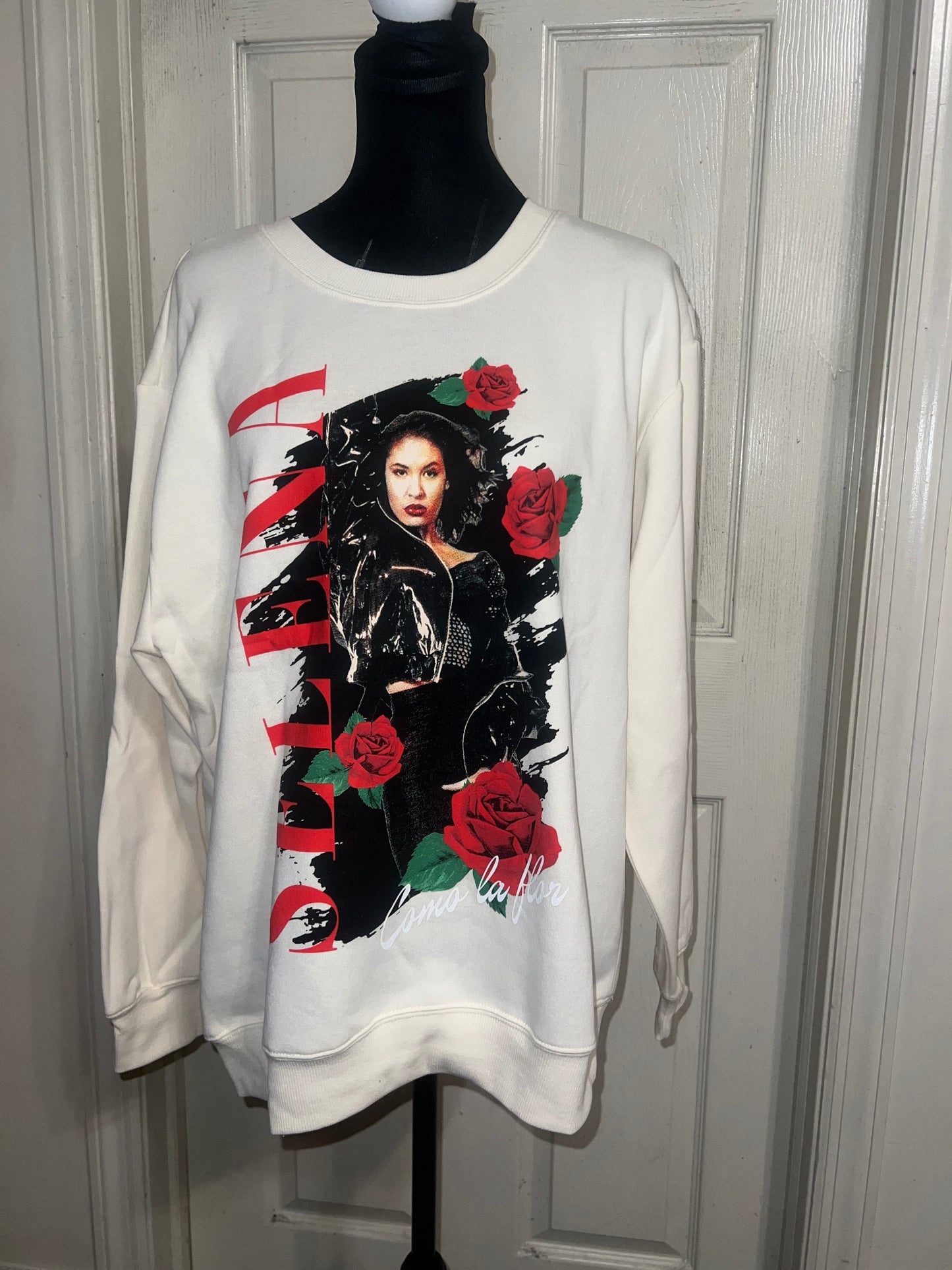 Selena Oversized Distressed Sweatshirt