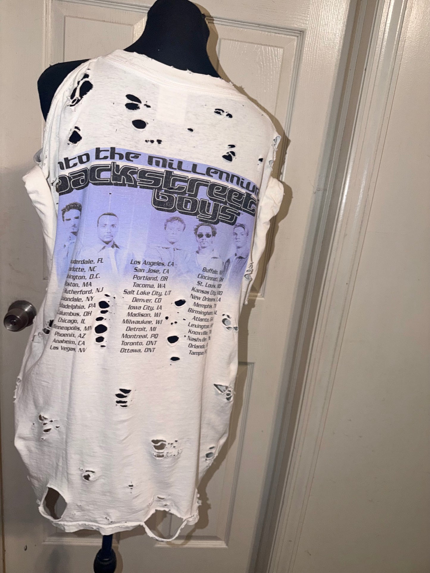 Backstreet Boys Vintage Double Sided Distressed Tee (as is)
