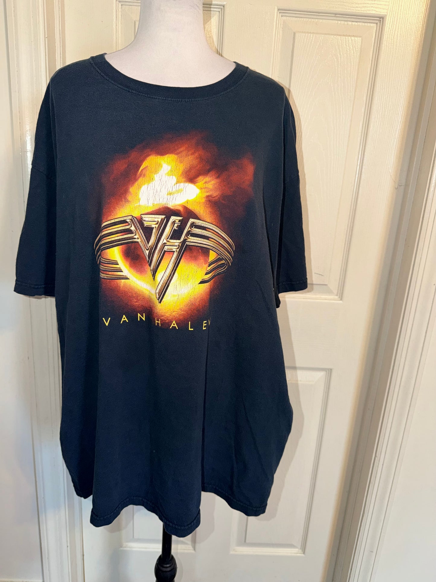 Van Halen Vintage Double Sided Oversized Distressed Tee