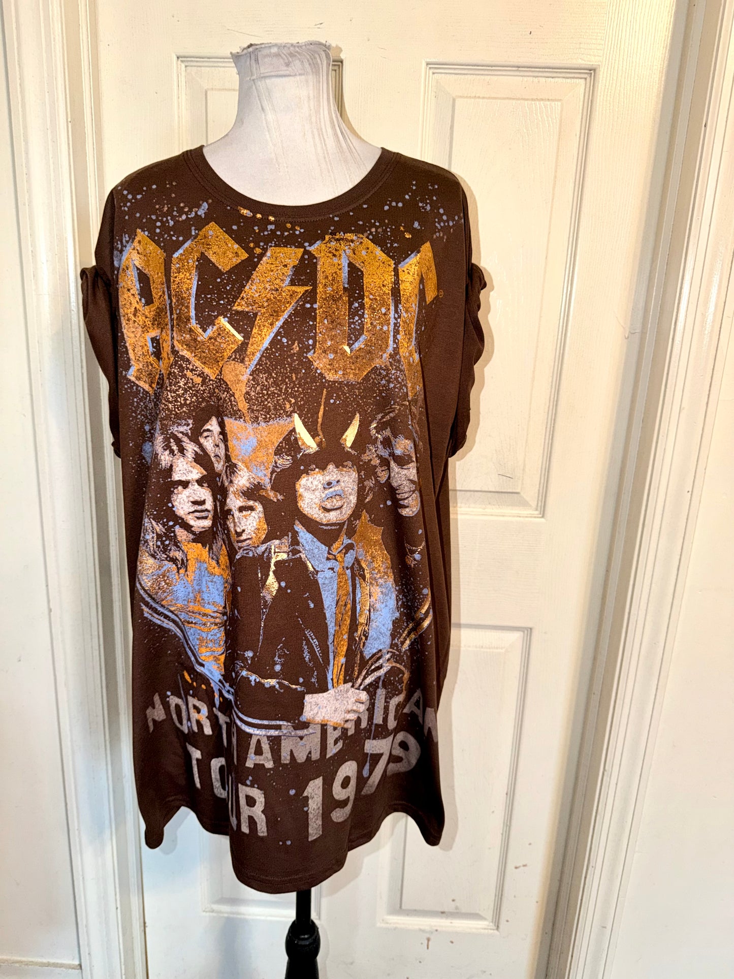 AC/DC Double Sides Oversized Tee