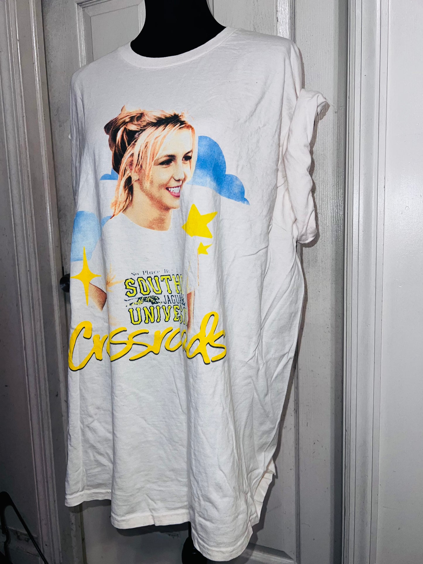 Crossroads Britney Oversized Distressed Tee