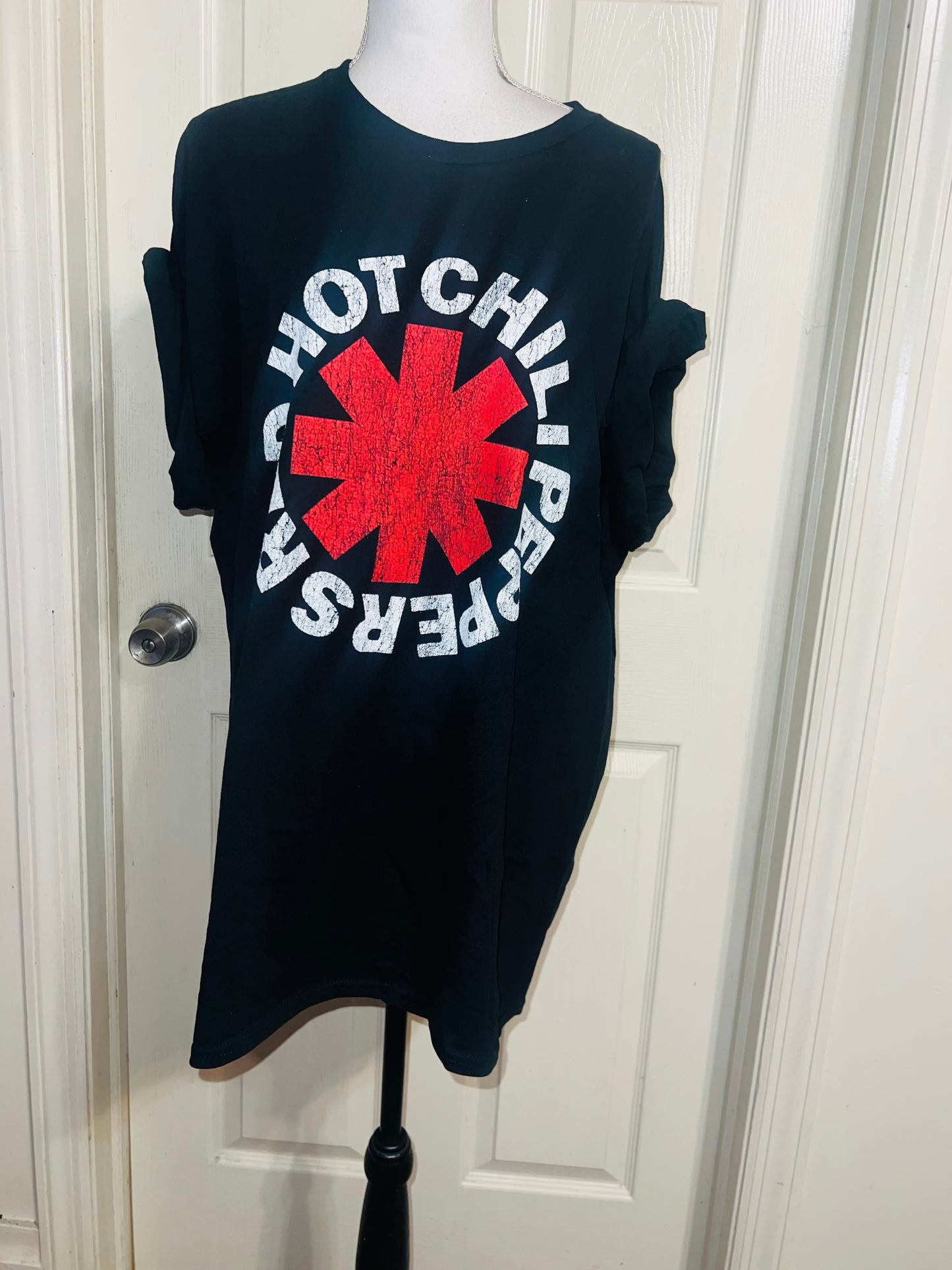 Red Hot Chili Peppers Oversized Distressed Tee