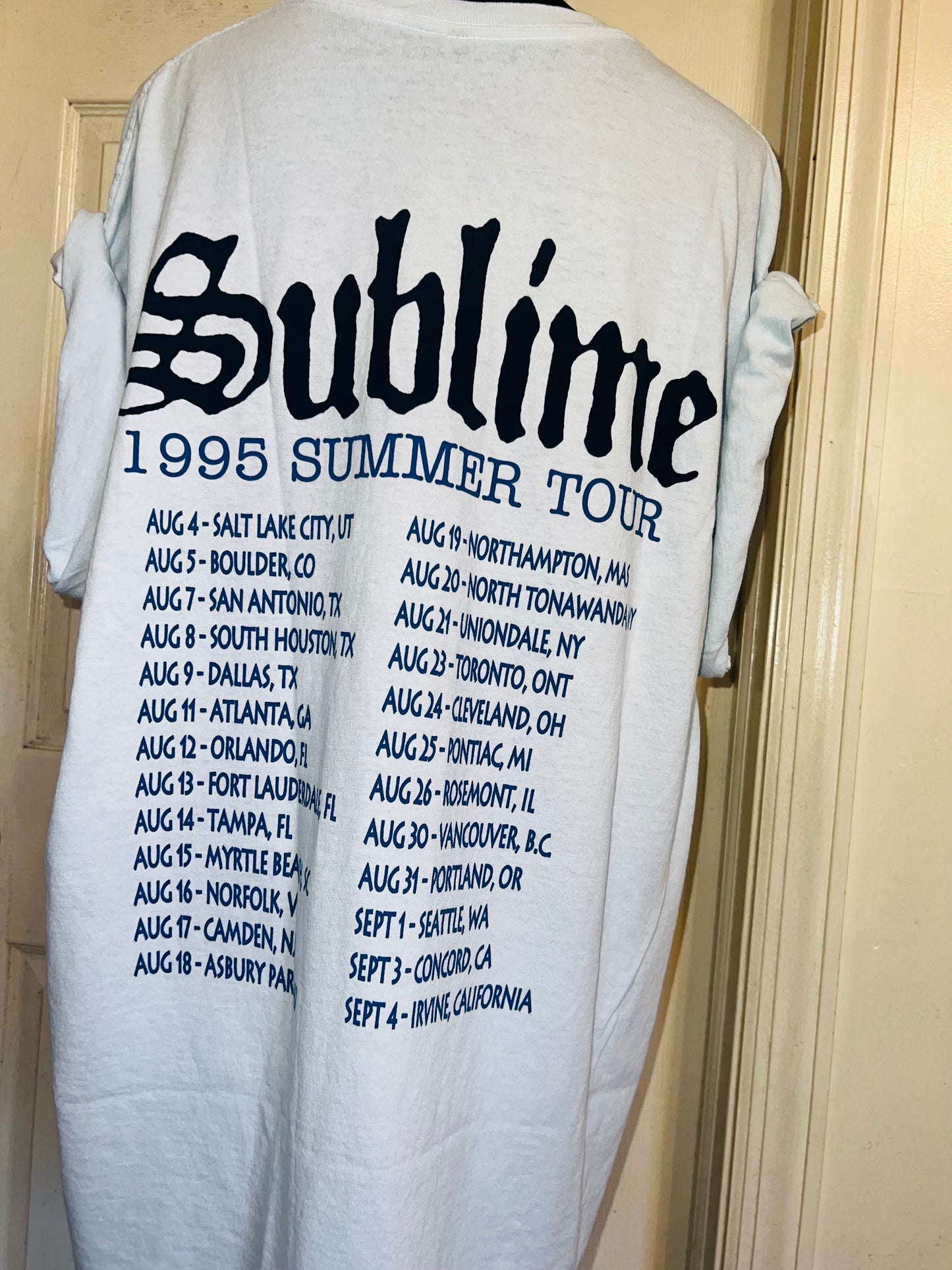 Sublime Double Sided Oversized Distressed Tee