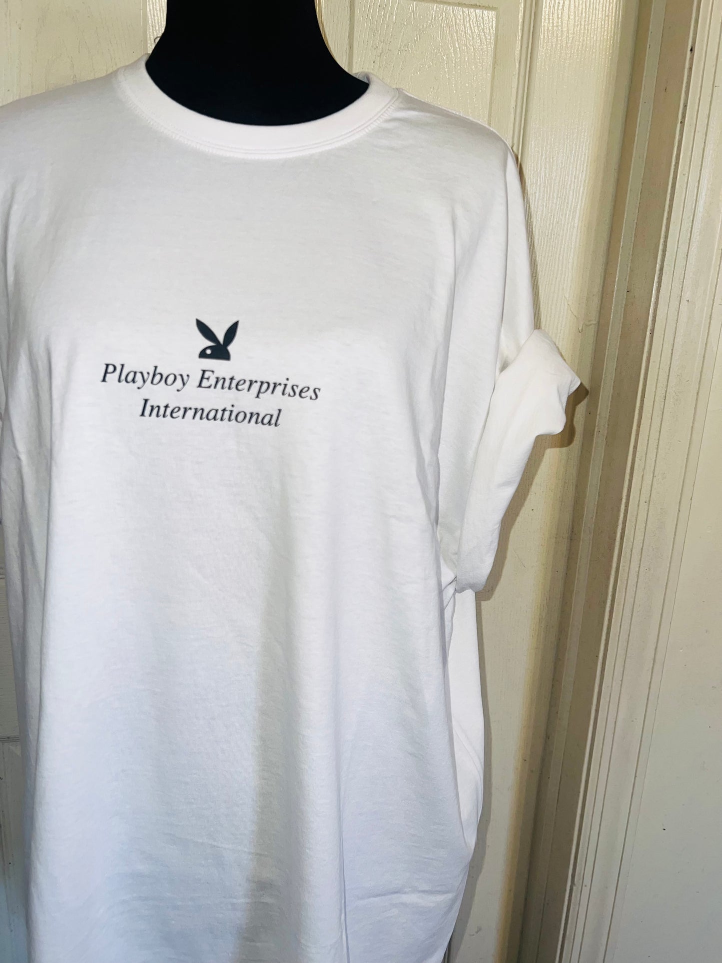 Playboy Double Sided Oversized Distressed Tee