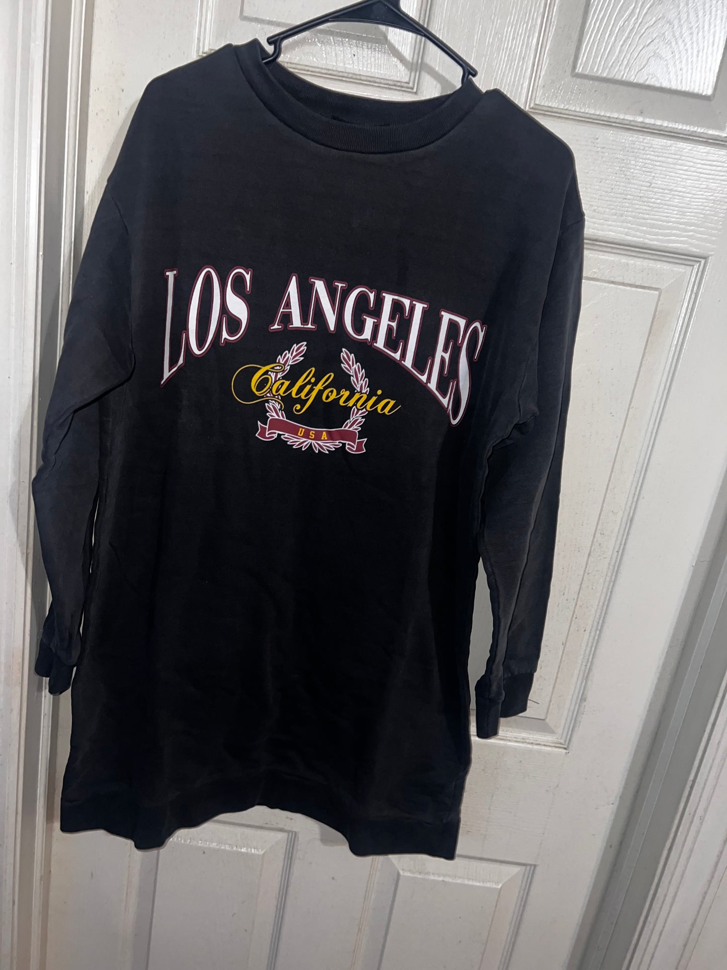 Los Angeles Oversized Long Sweatshirt/Dress
