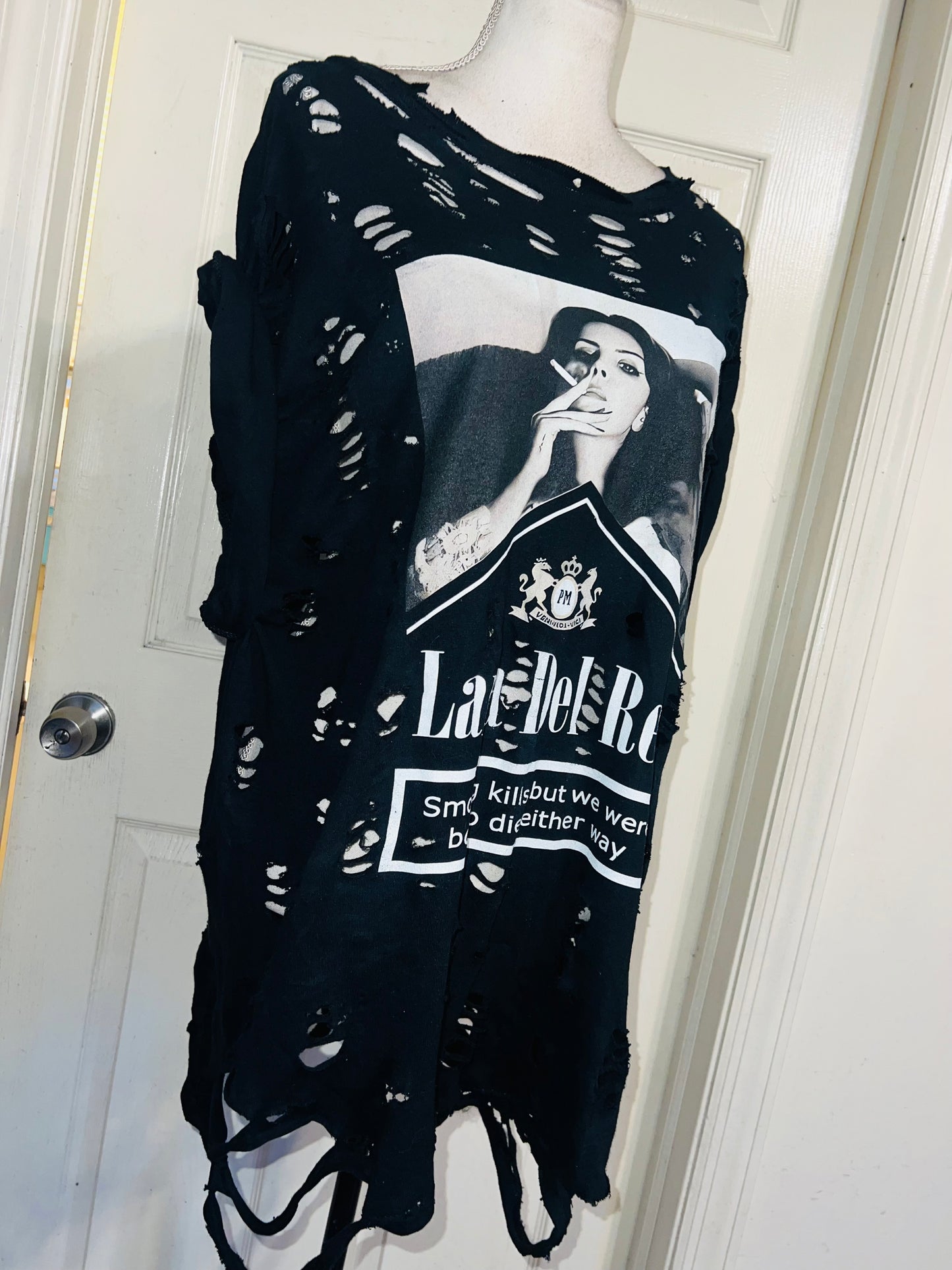 Lana Del Rey Born to Die Oversized Distressed Tee