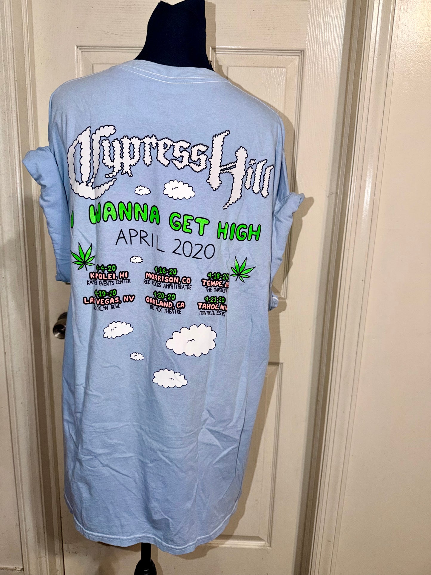 Cypress Hill Double Sided Oversized Distressed Tee