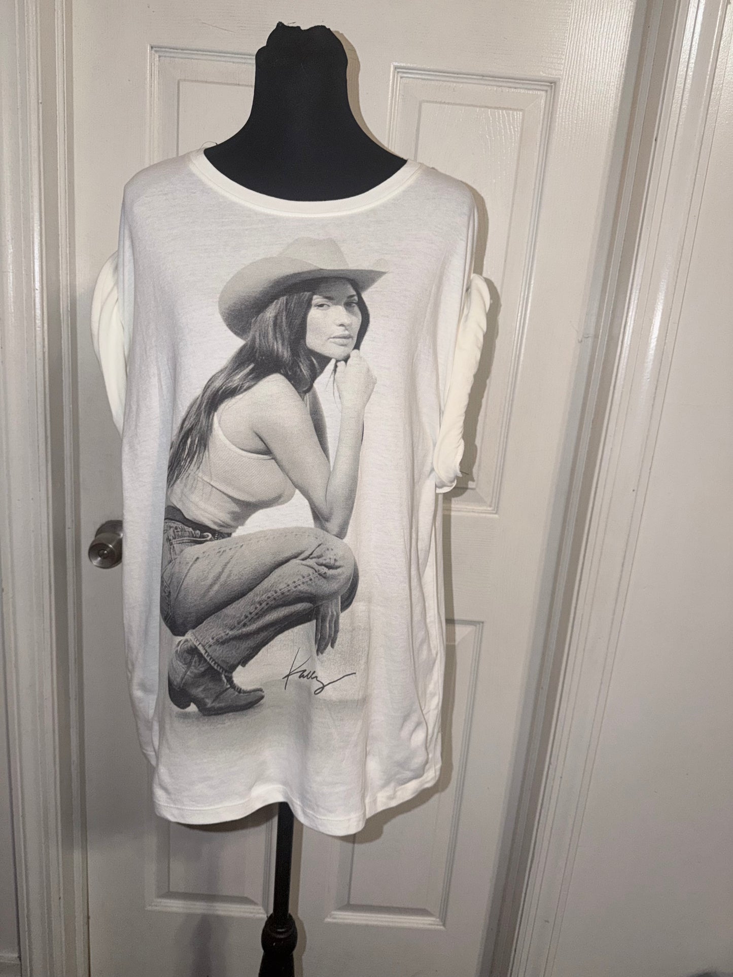 Kasey Musgraves Oversized Distressed Tee