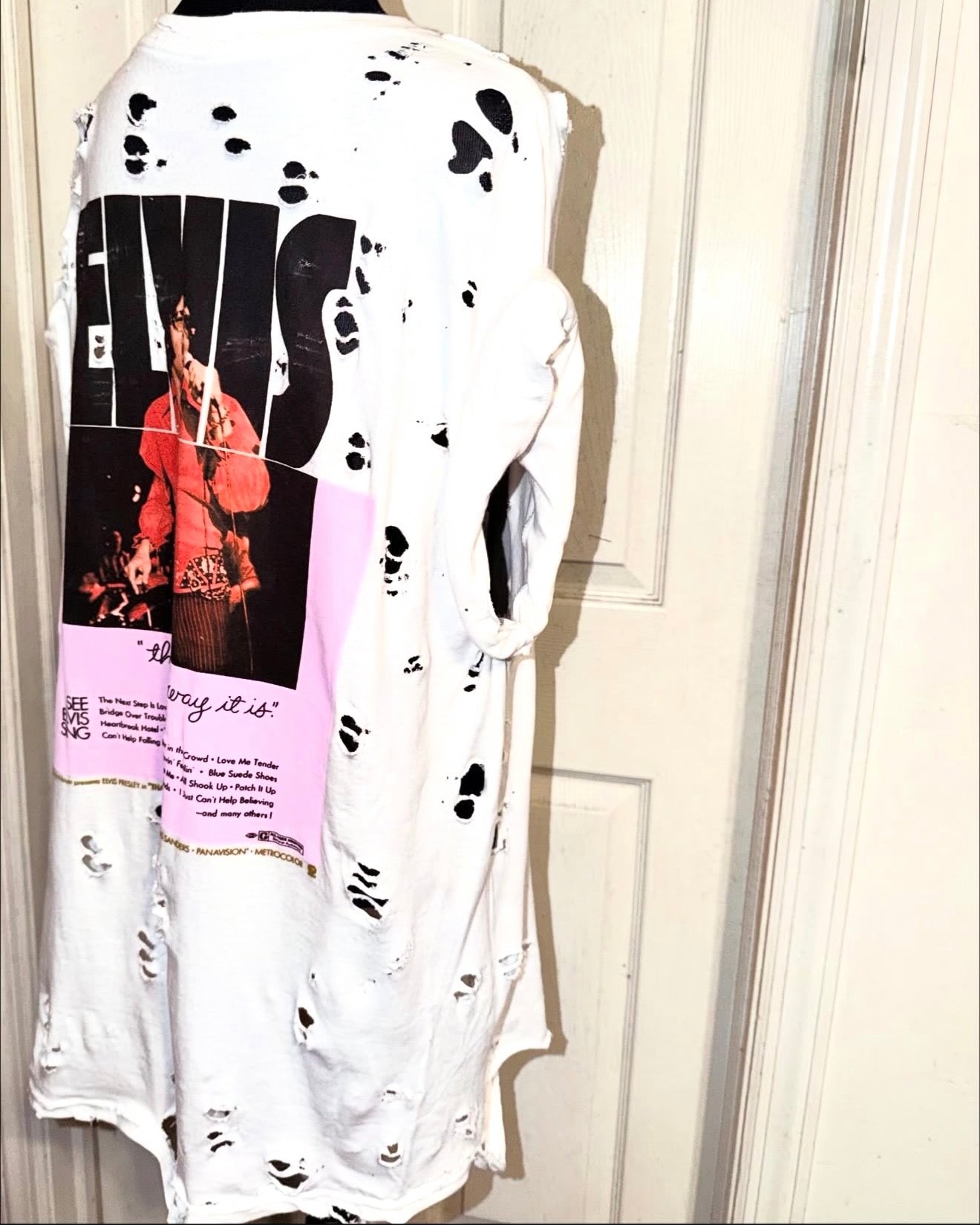 Elvis Double Sided Oversized Distressed Tee