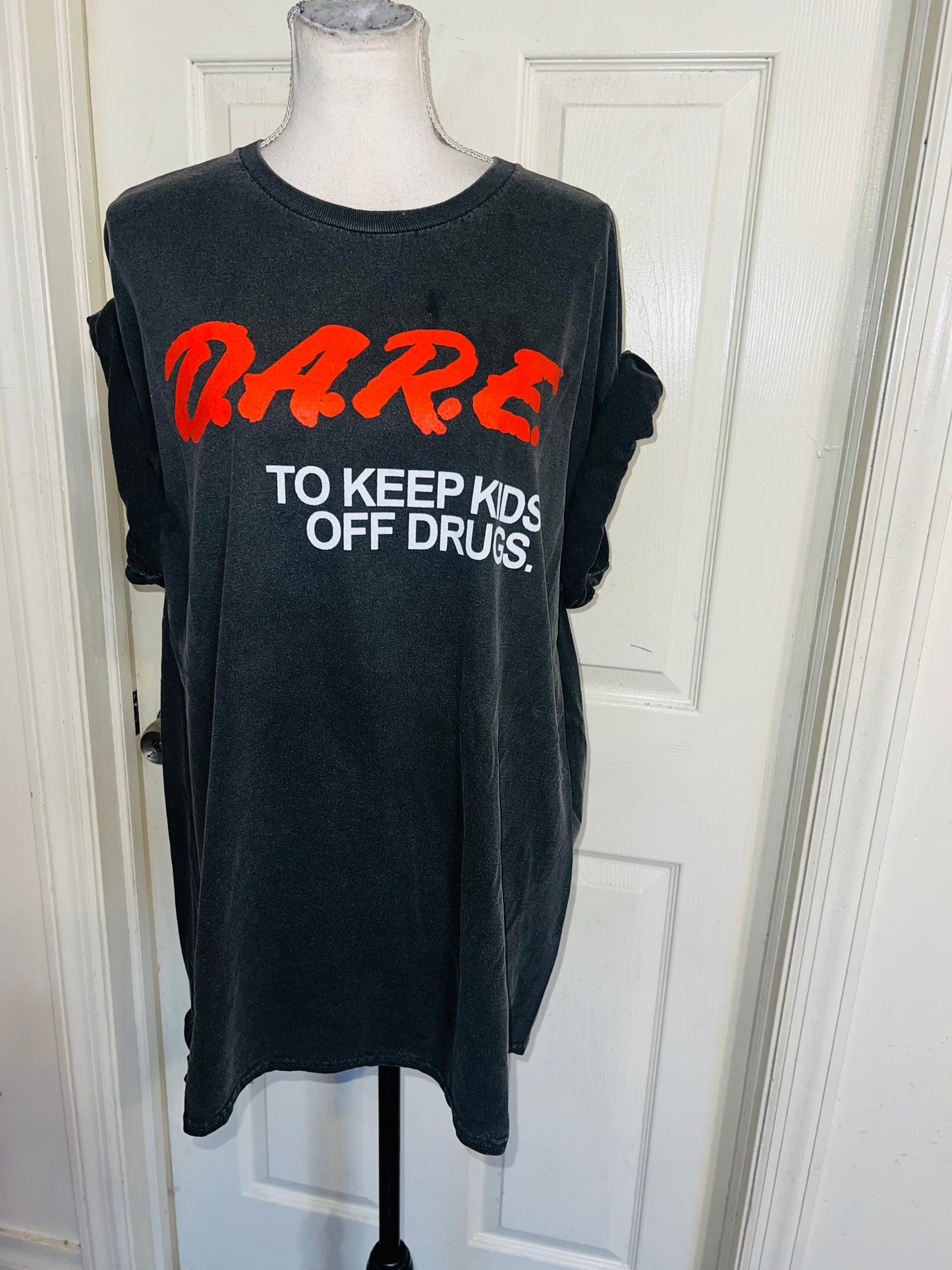 D.A.R.E. Oversized Distressed Tee