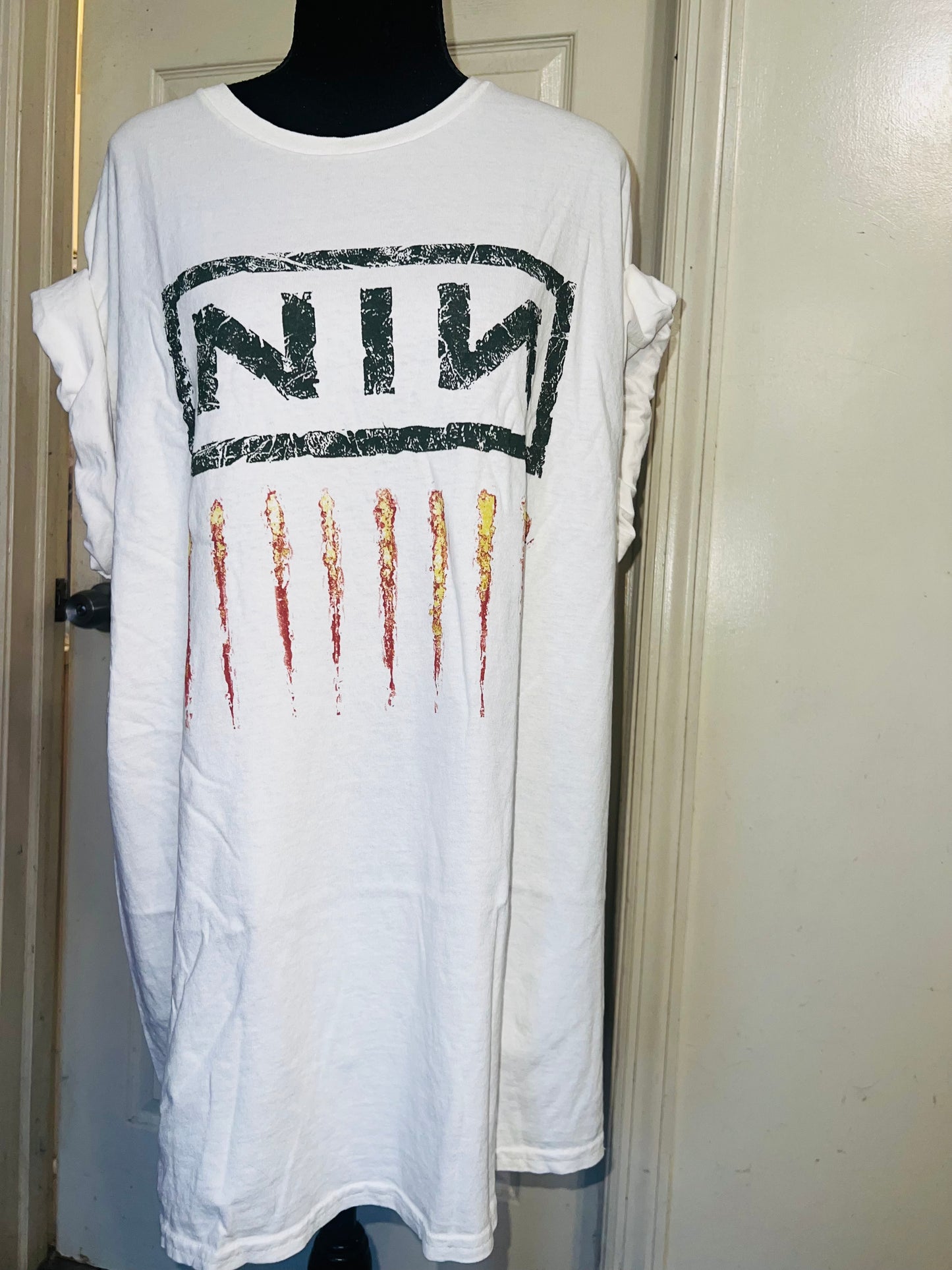 Nine Inch Nails Oversized Distressed Tee