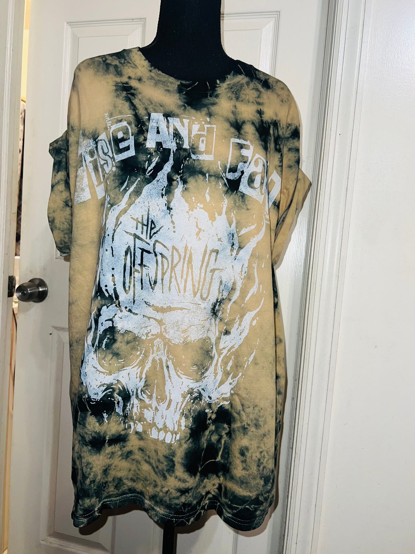 The Offspring Tie Dye Distressed Oversized Tee