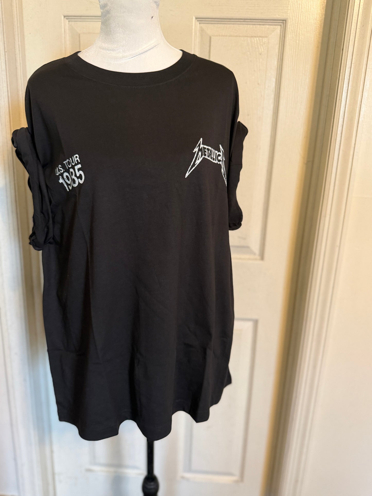 Metallica Double Sided Oversized Distressed Tee