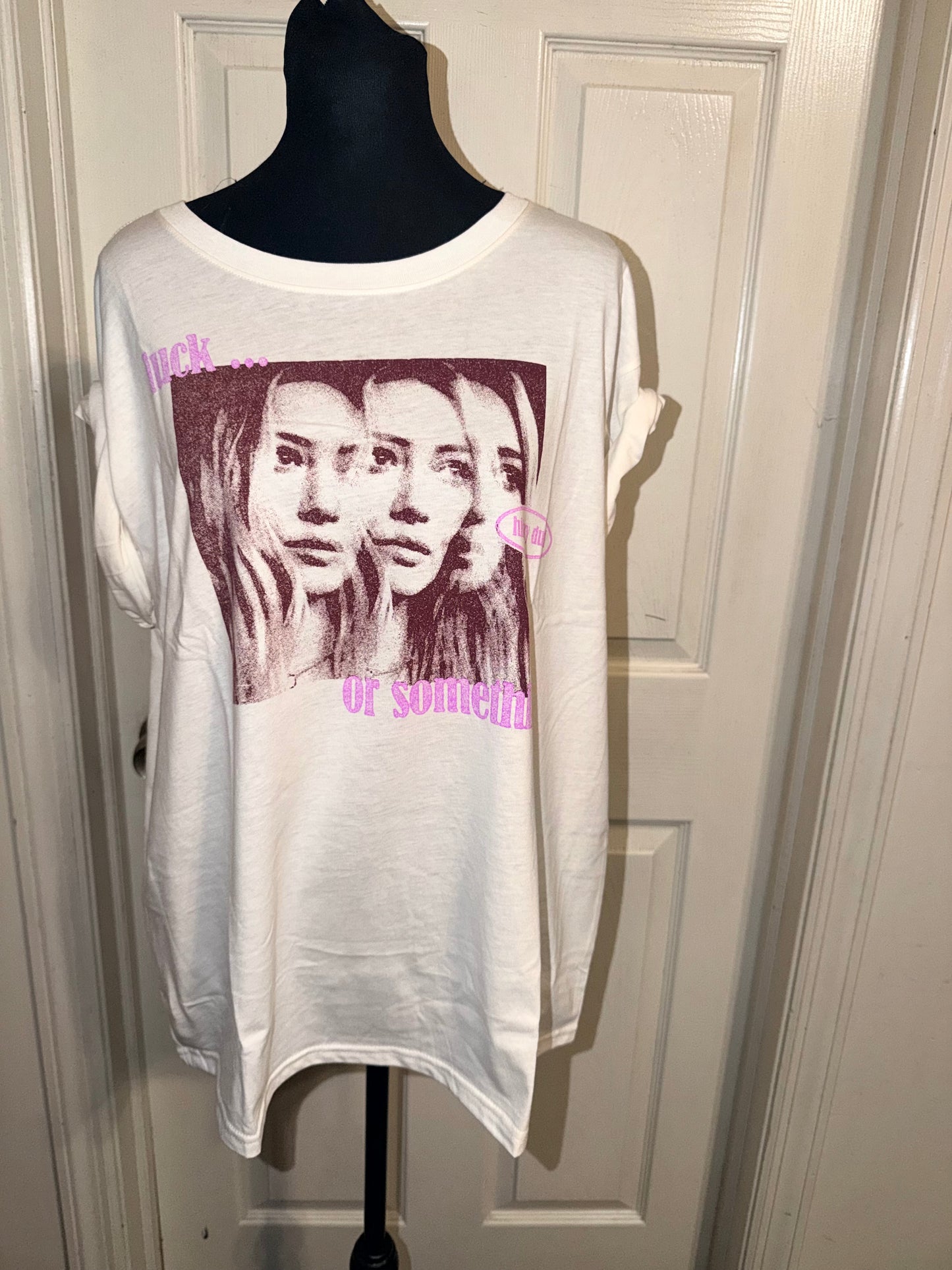 Hilary Duff Distressed Tee